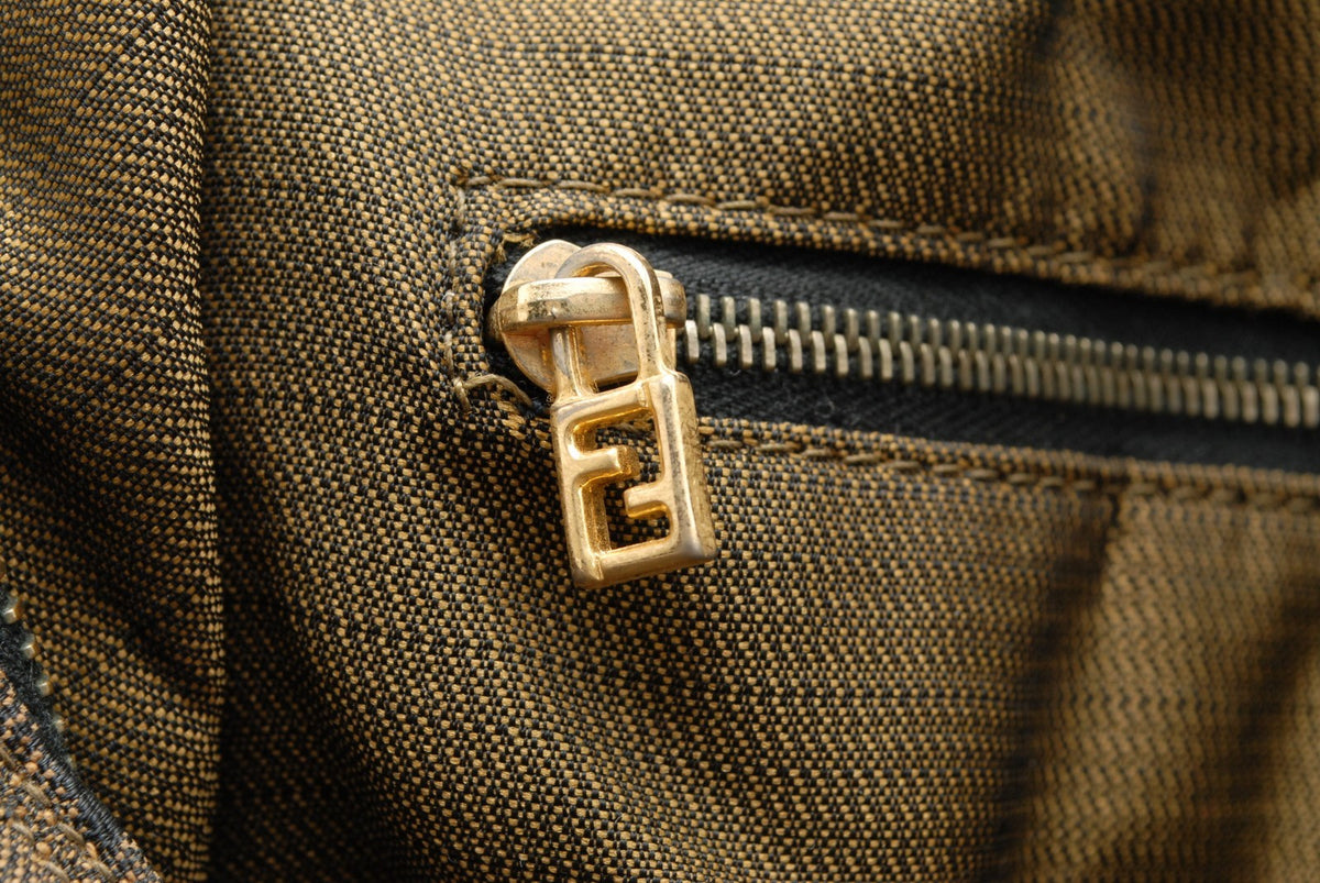 Fendi Zucca Large Vanity Bag - Brown, Canvas