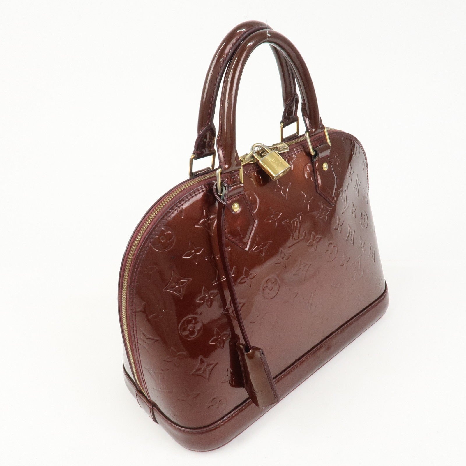 Louis Vuitton Monogram Vernis Alma PM Bag - Rouge Fauviste, Vernis Leather