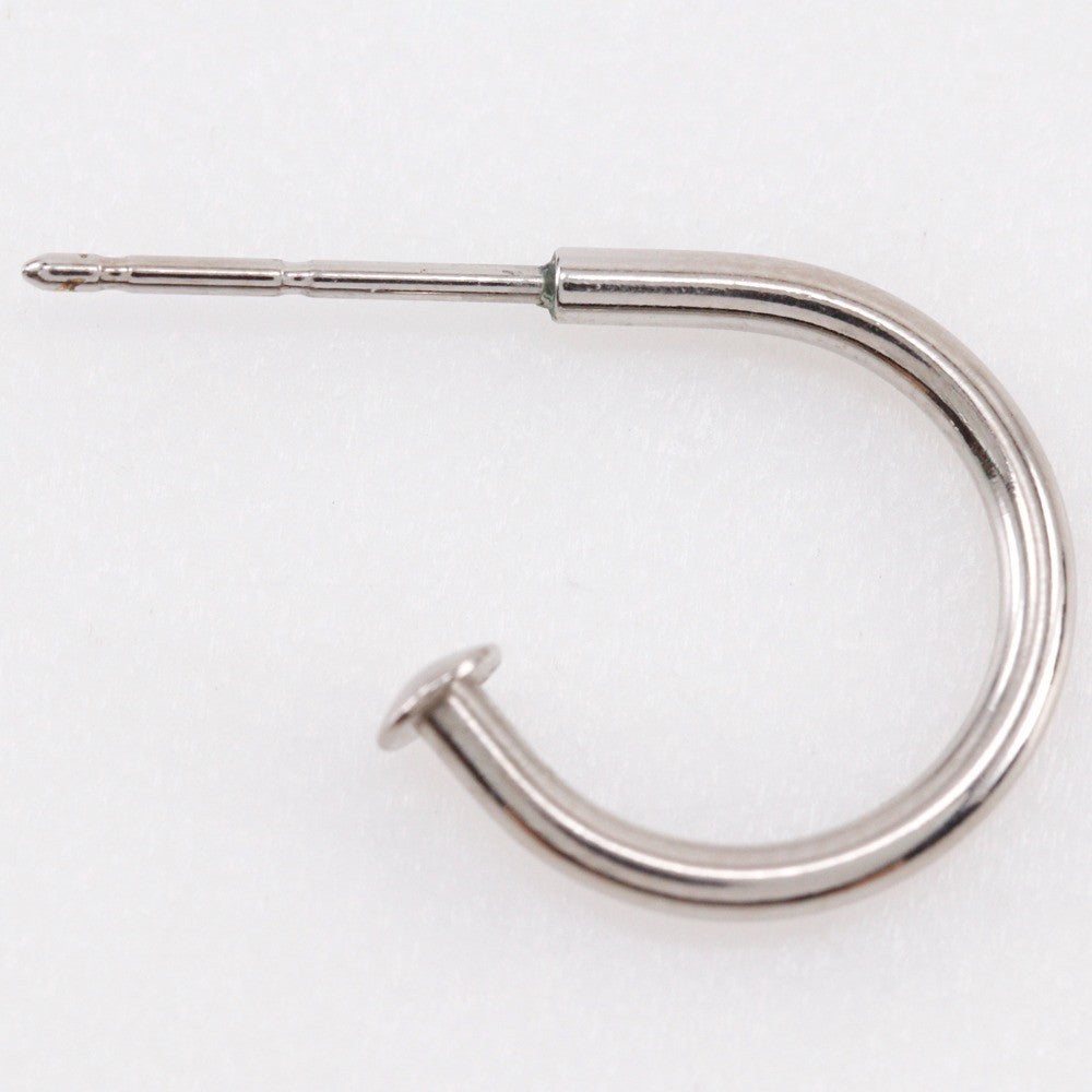 Chanel COCO Mark Piercing Hoop - Silver, Metallic