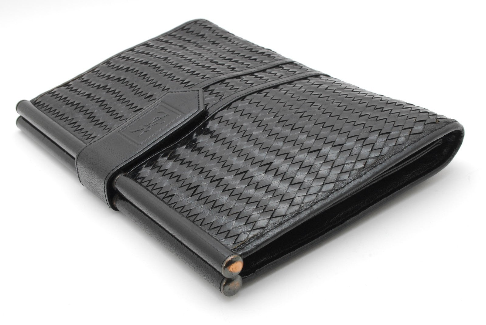 Saint Laurent Yves Clutch Bag - Black, Leather