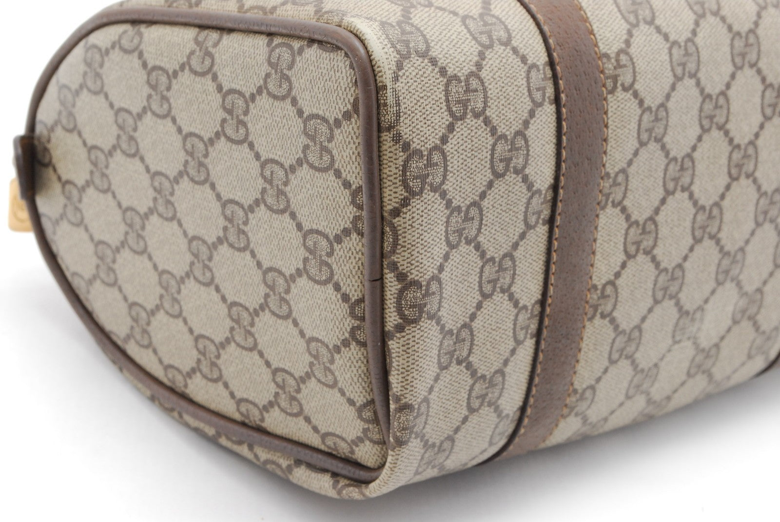 Gucci Sherry Line Mini Boston Bag - Brown, PVC