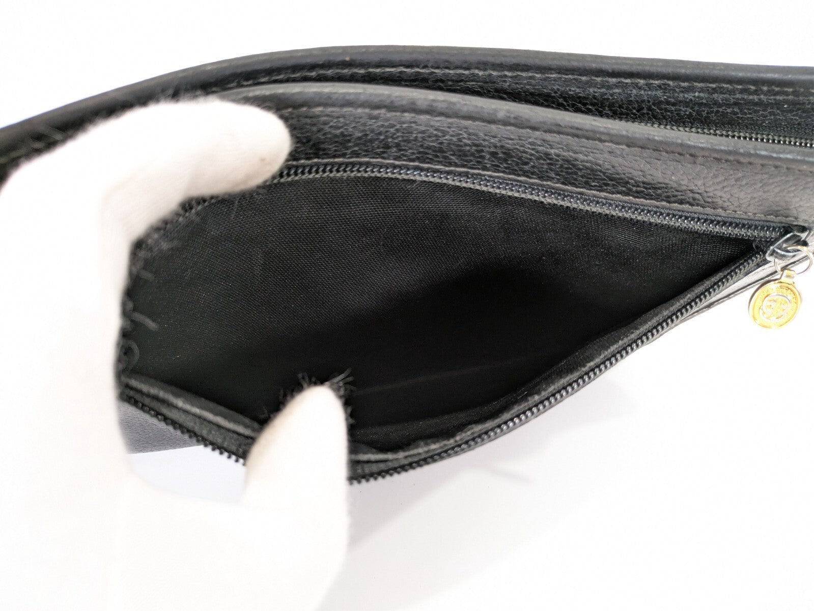 Gucci Clutch Second Bag - Black, Leather
