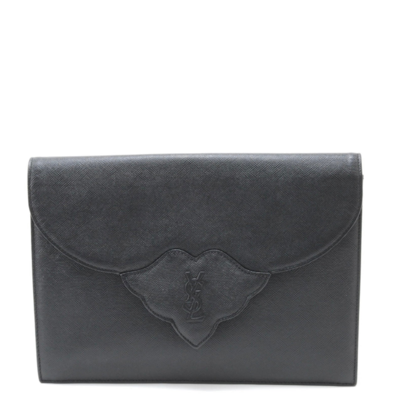 Saint Laurent Clutch Bag - Black, Leather Calfskin