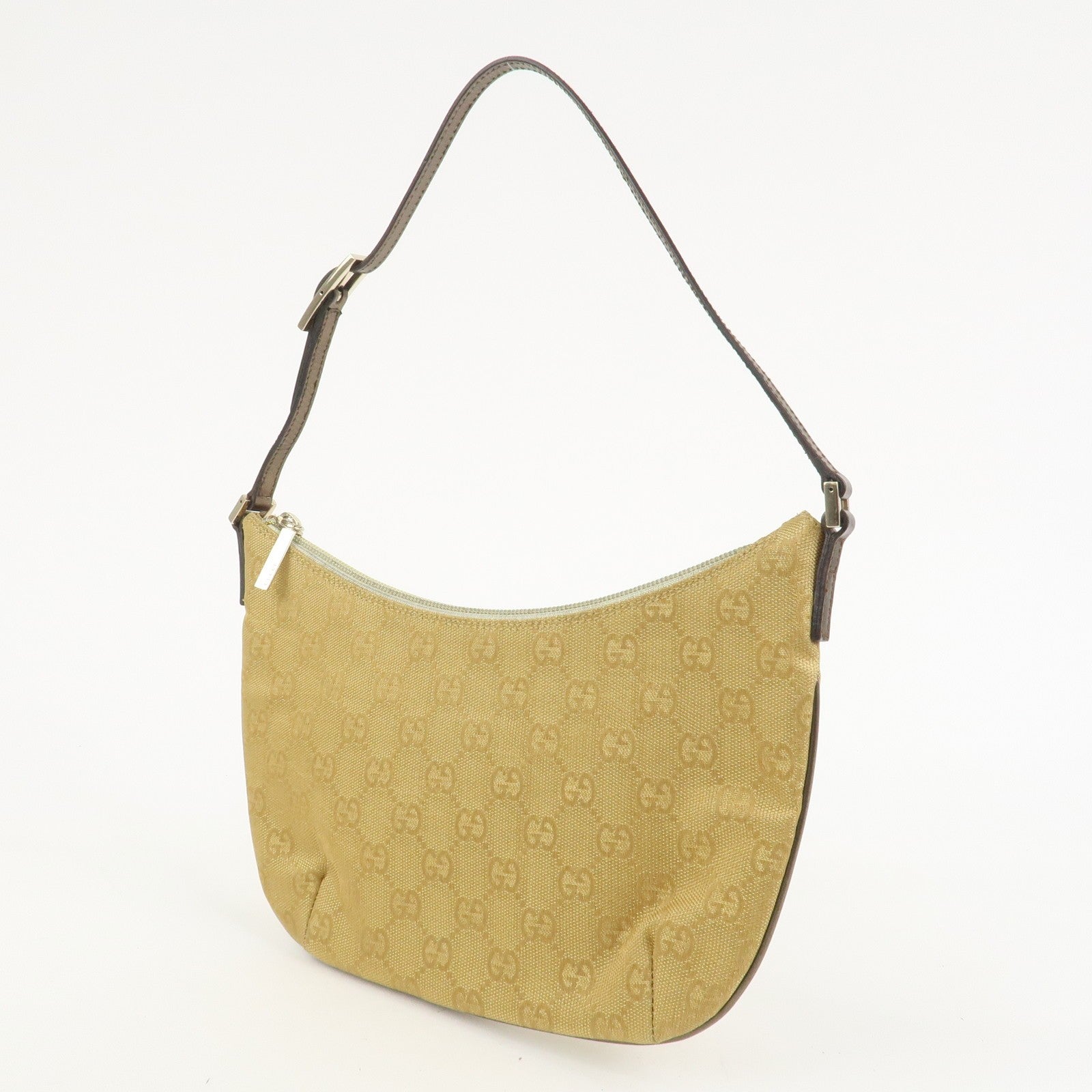 Gucci Shoulder Bag - Gold, GG Canvas Leather