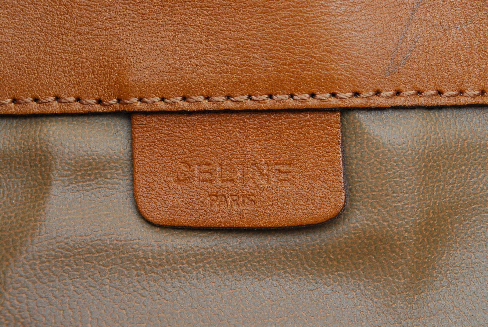 Celine Macadam Clutch - Beige, PVC Leather