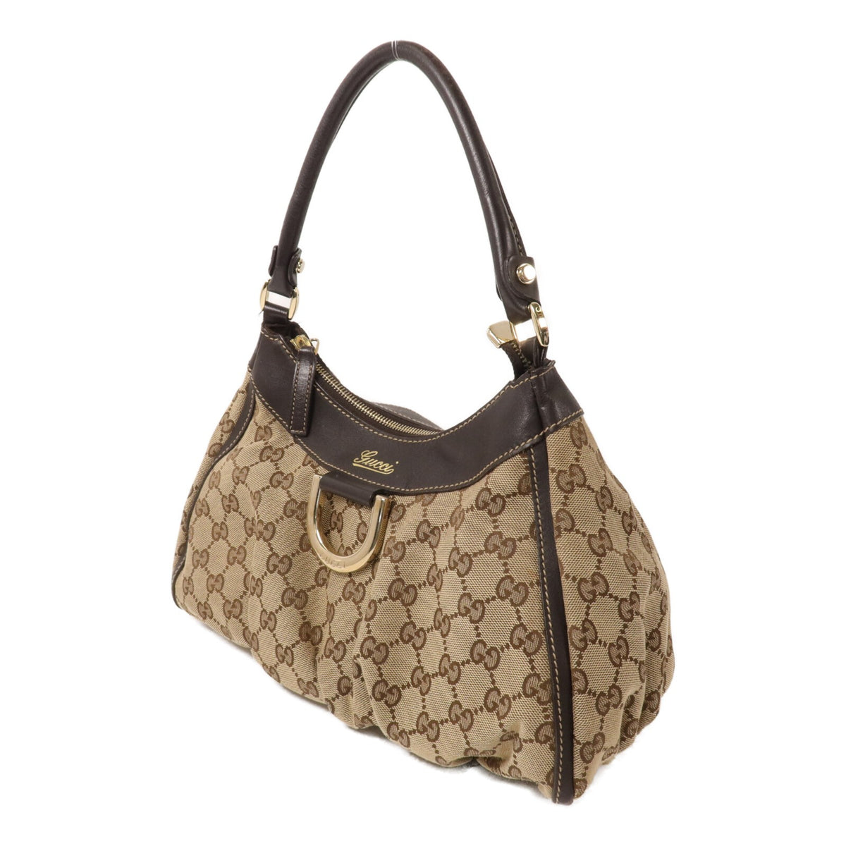 Gucci Abbey GG Handbag - Brown, GG Canvas
