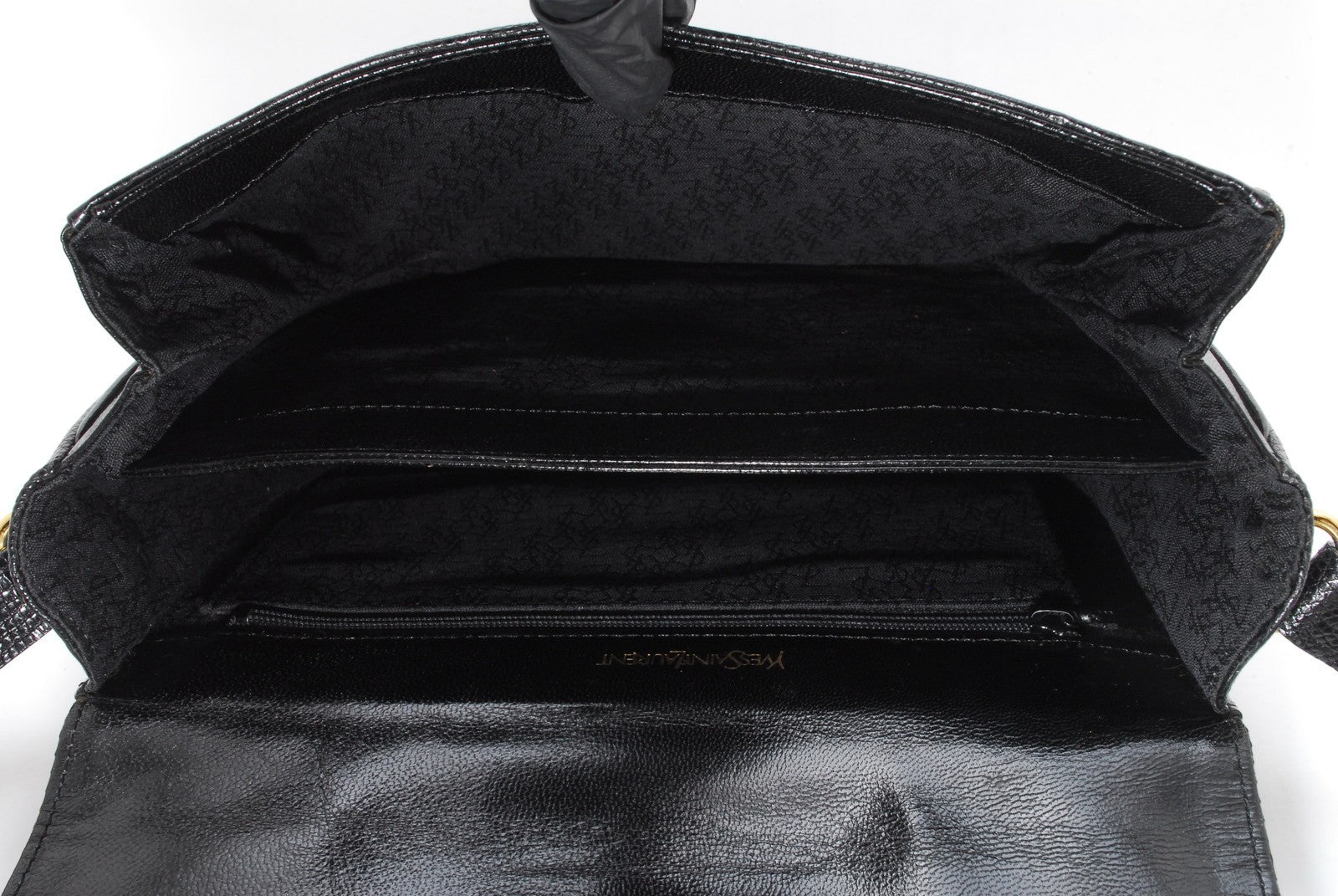 Saint Laurent Cassandra Shoulder Bag - Black, Leather
