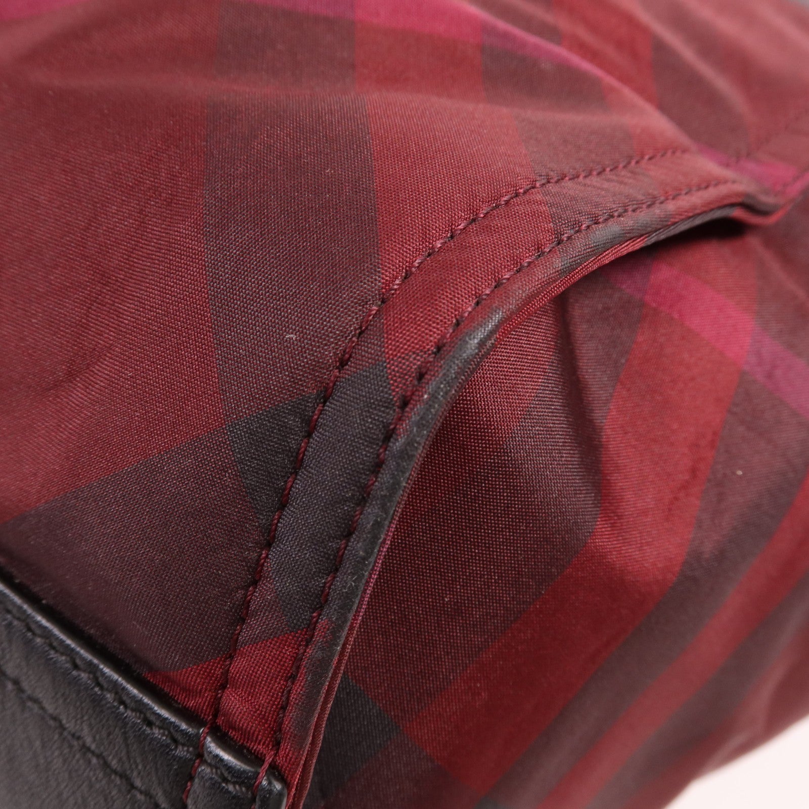 Burberry Shoulder Bag - Red/Black, Nylon