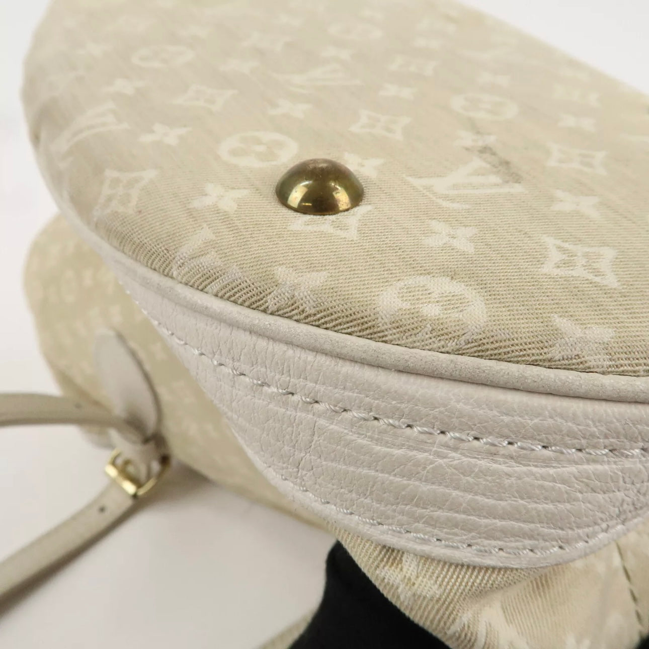 Louis Vuitton Monogram Mini Lin Bucket PM Hand Bag