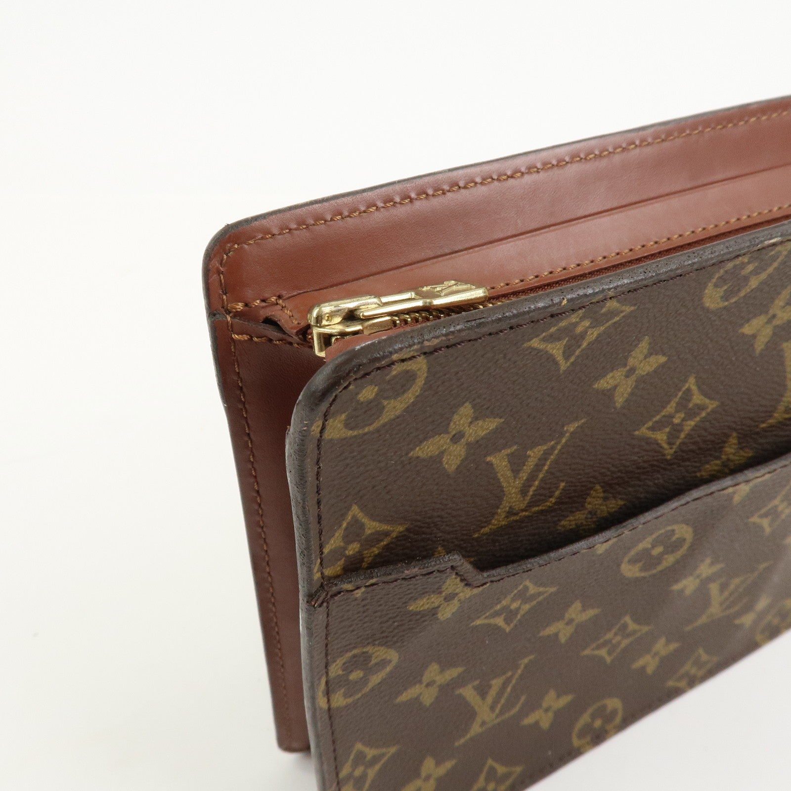 Louis Vuitton Monogram Pochette Homme Clutch Bag - Brown, Monogram Canvas, Leather