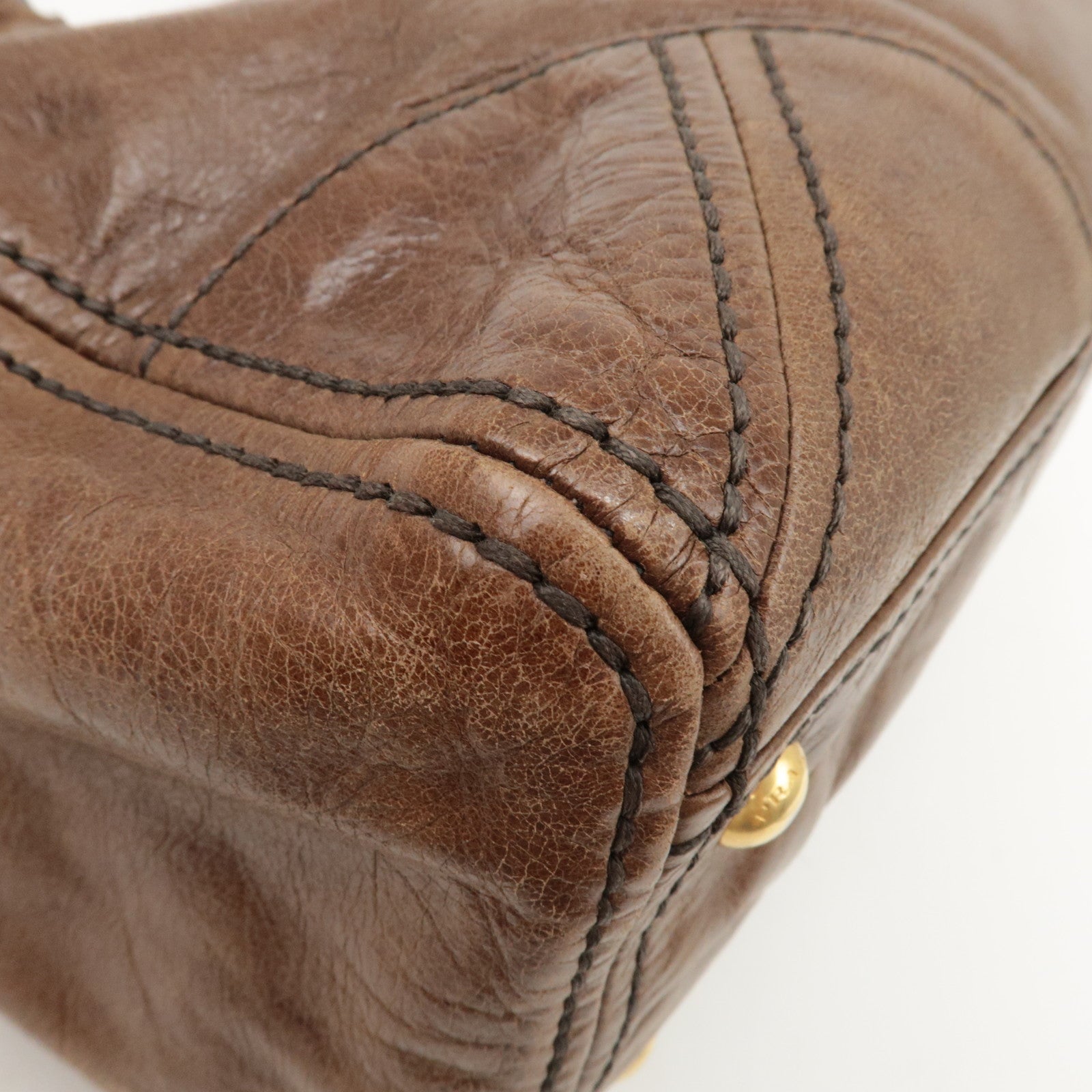 Prada 2way Bag - Brown, Leather