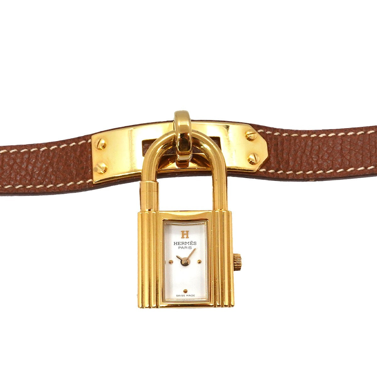 Hermès Kelly Wristwatch - White, Stainless Steel, Leather