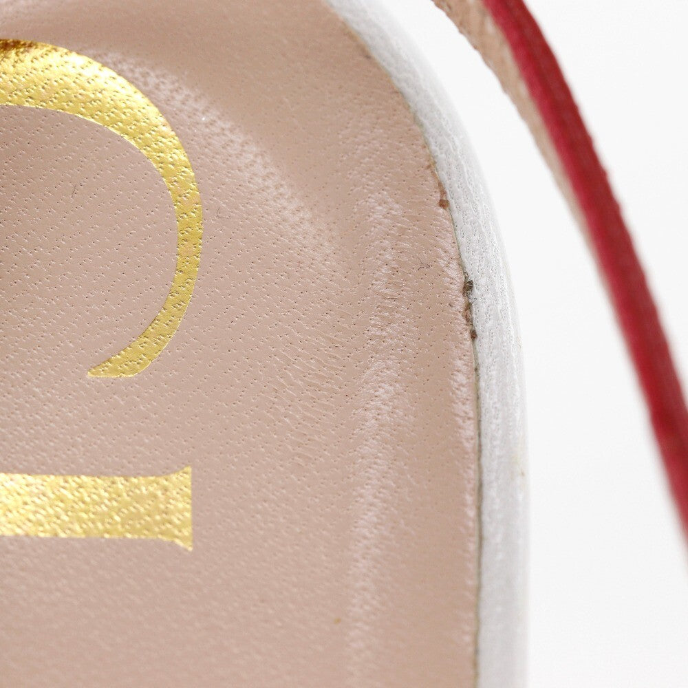 Gucci Ribbon Sandals - Red, Leather