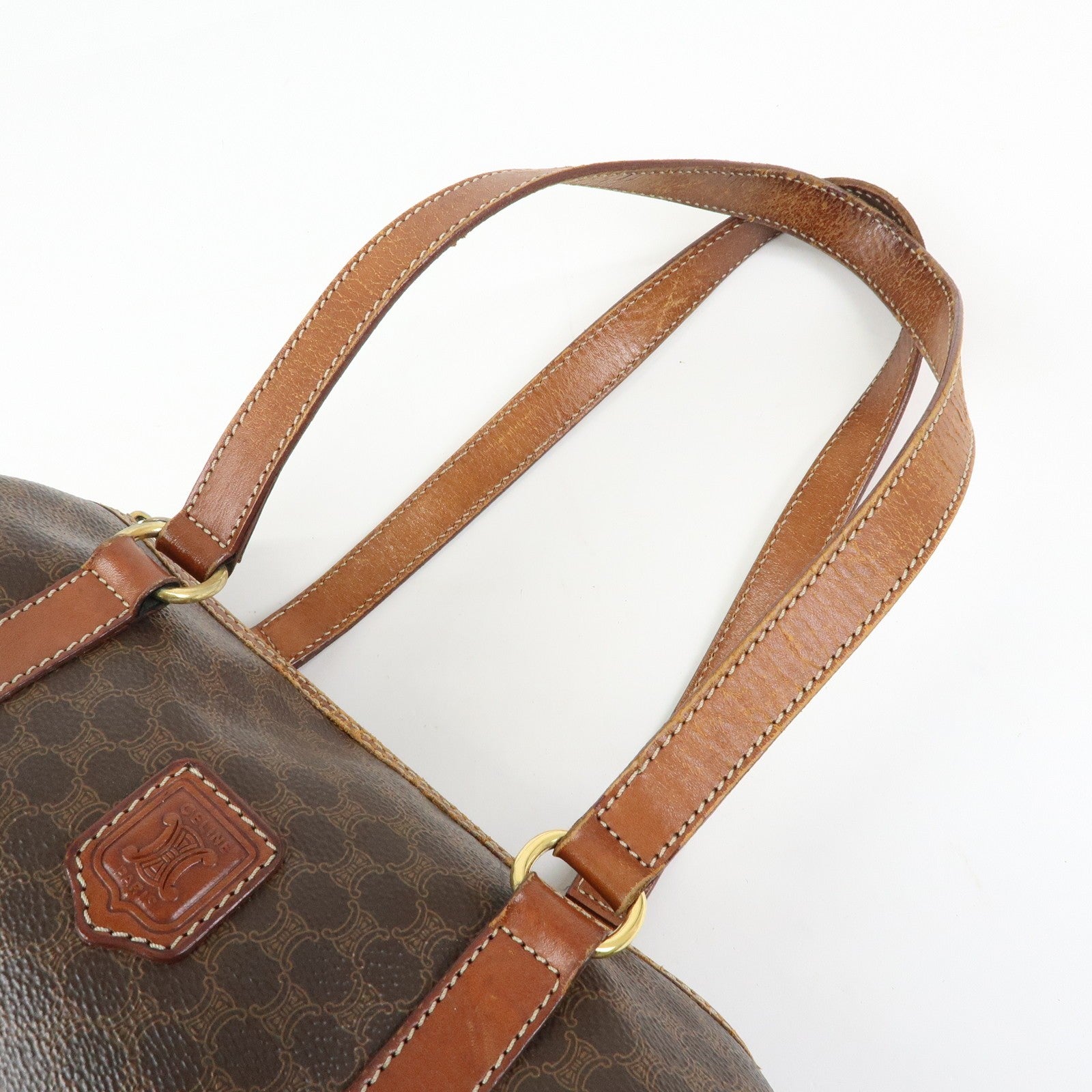 Celine Macadam Shoulder Bag - Brown, PVC Coated Canvas