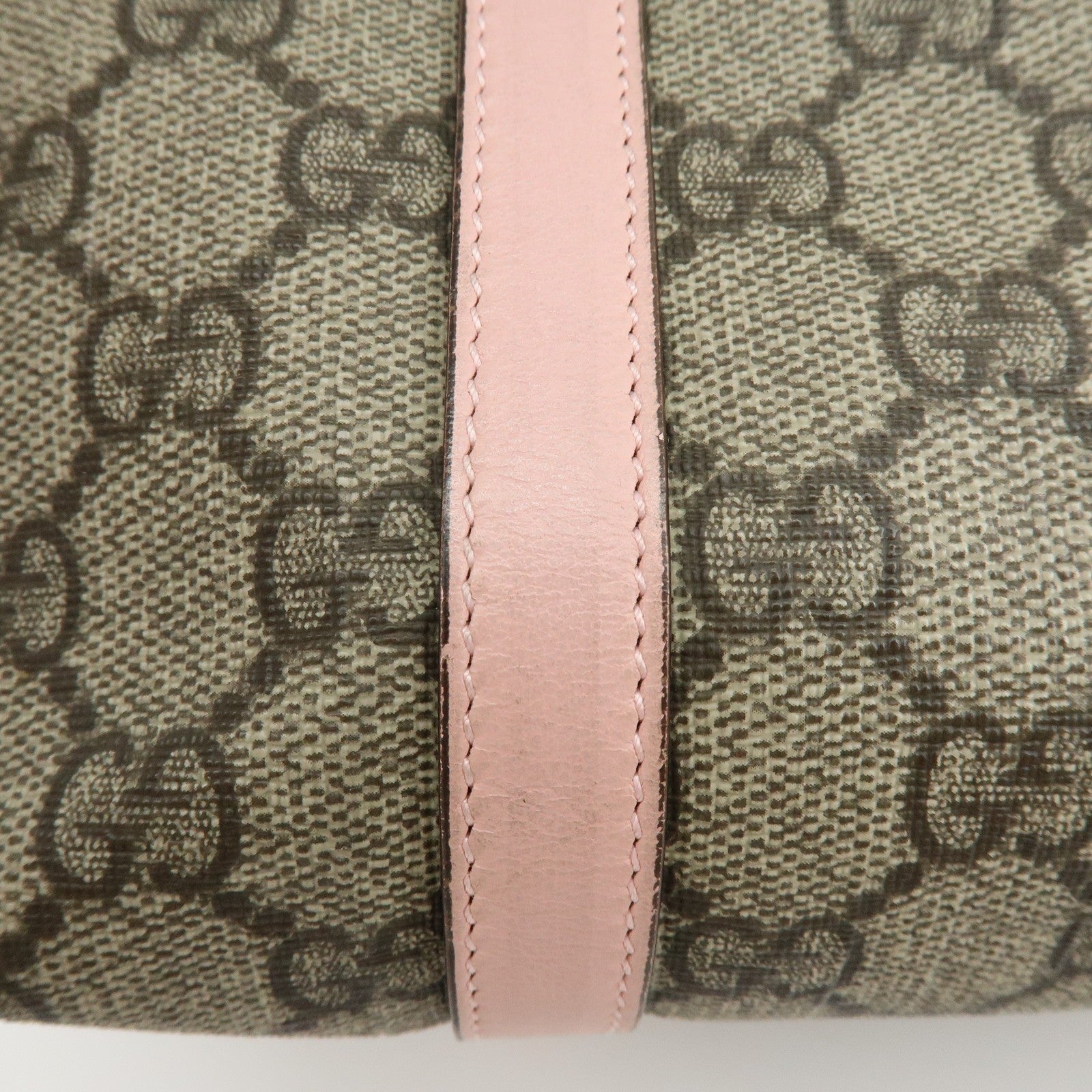 Gucci Tote Bag - Beige, Pink, GG Supreme, Leather