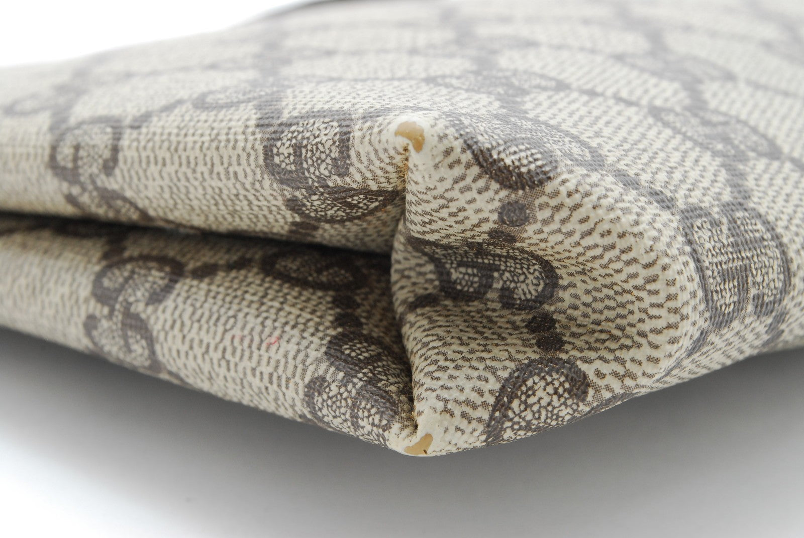 Gucci GG Supreme Clutch Bag - Brown, PVC Leather