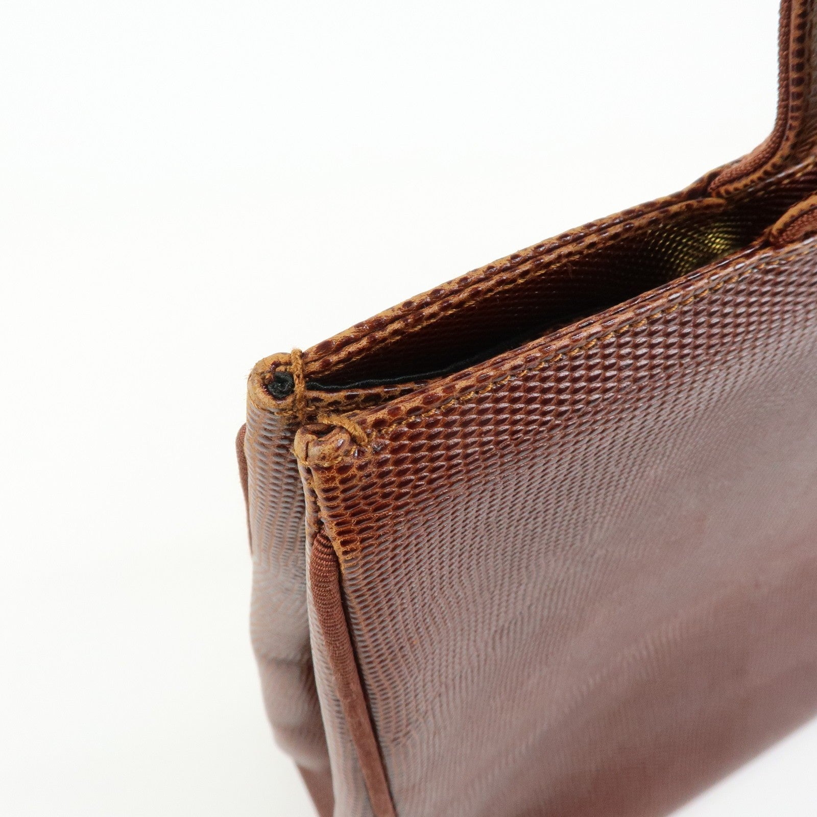 Ferragamo Vara Tote Bag - Brown, Embossed Leather