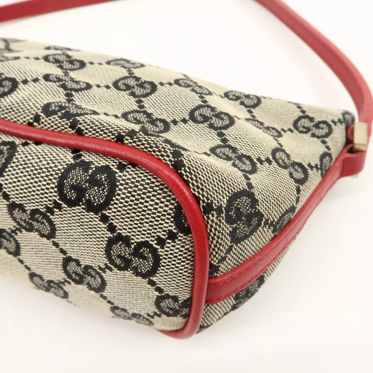 Boat Bag GG Canvas Leather Hand Bag Pouch