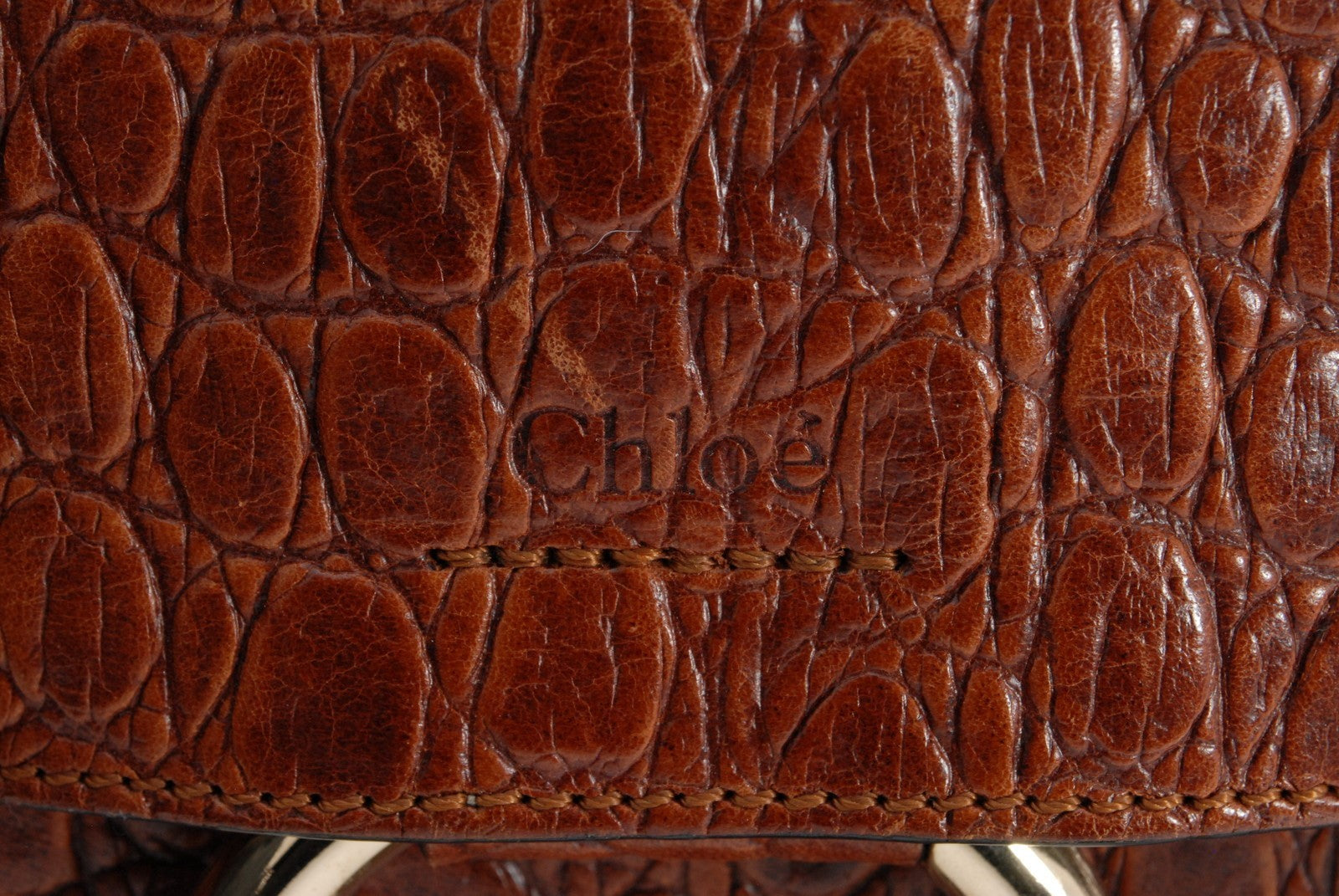 Chloé Faye Shoulder Bag - Brown, Leather