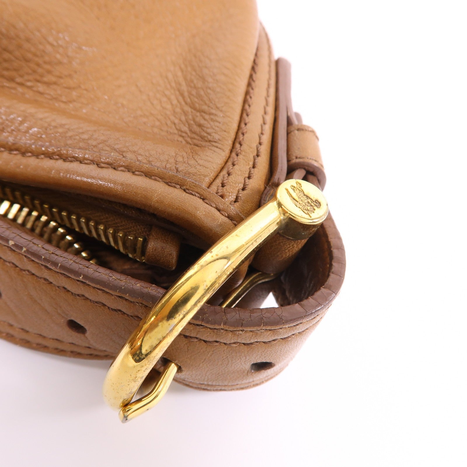 Burberry GHW Shoulder Bag - Brown, Calfskin Leather