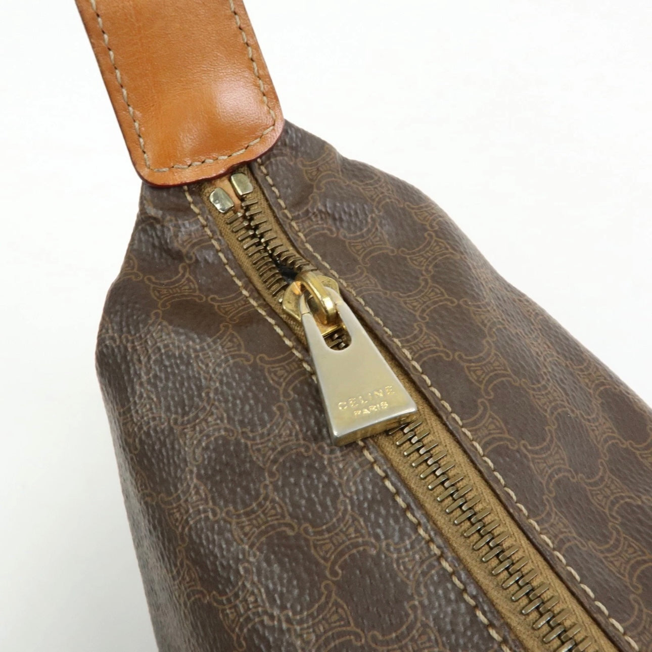 Celine Macadam Handbag Pochette - Brown, PVC