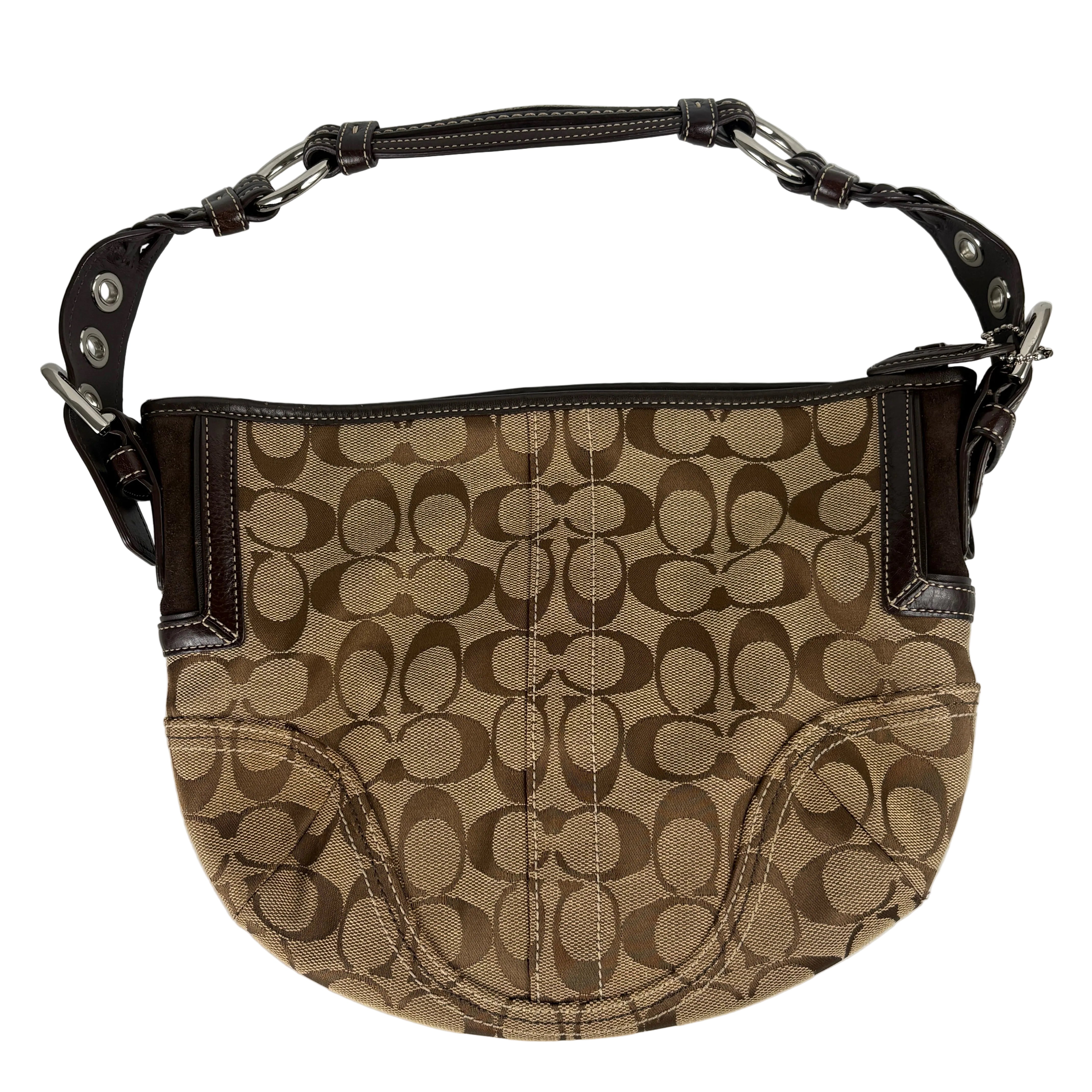 Coach Signature Brown Shoulder Bag