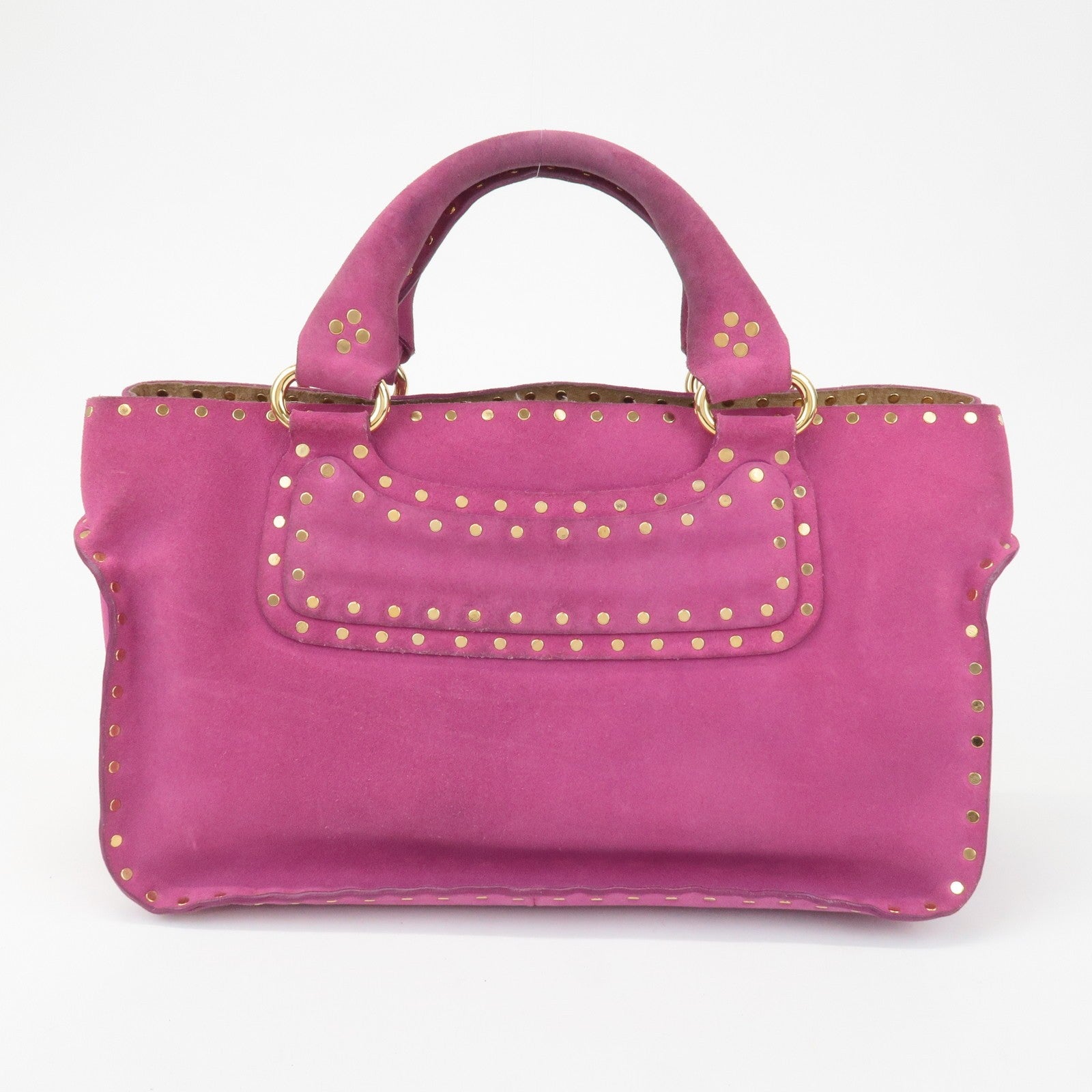 Celine Buggy Hand Bag - Pink, Suede Leather