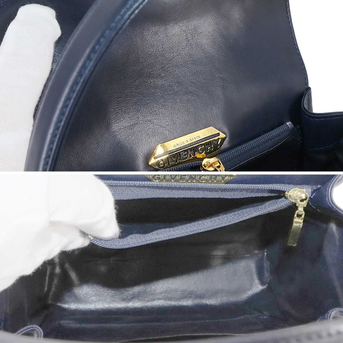 Givenchy Hand Bag - Navy, Leather