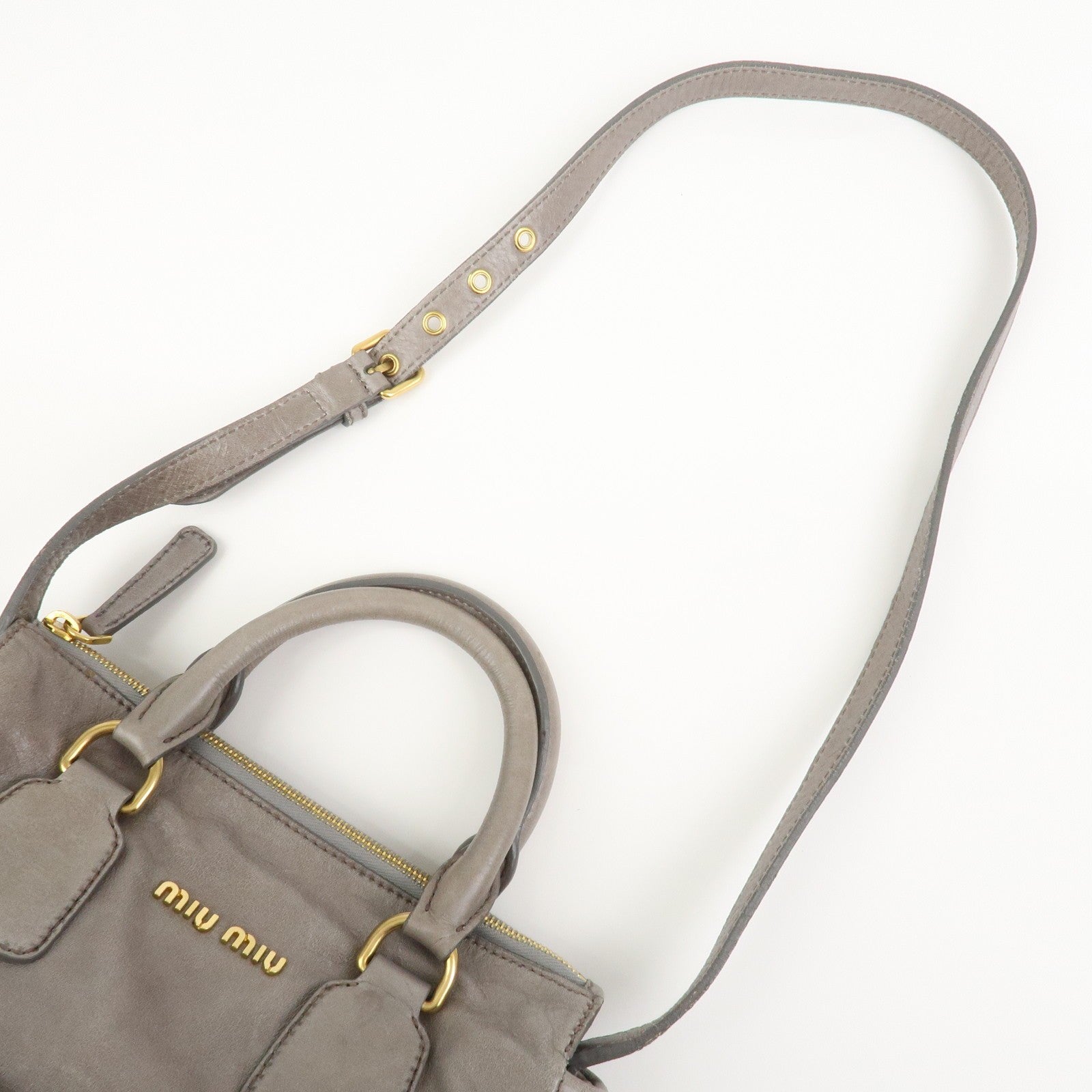 Miu Miu 2Way Bag - Gray, Leather