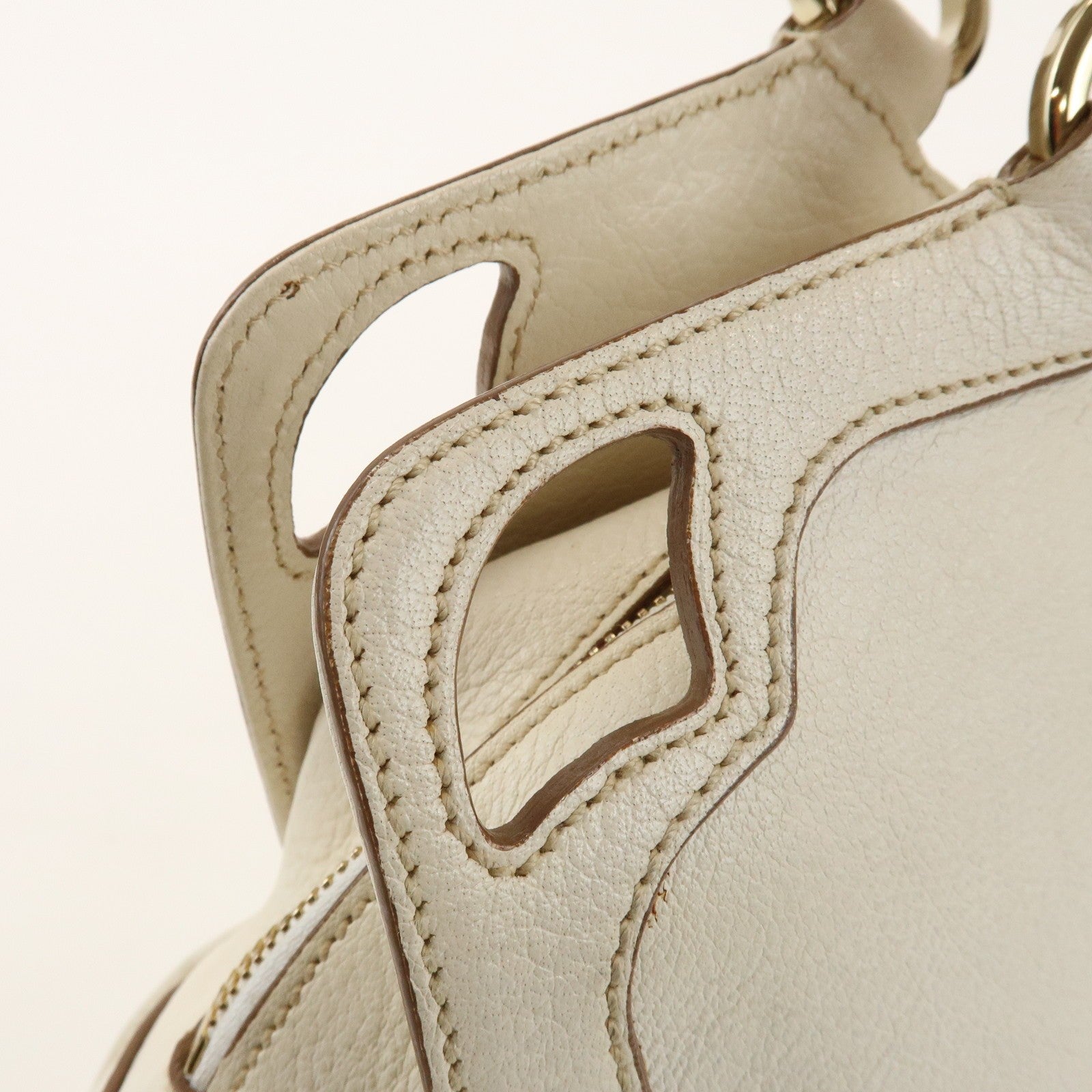Cartier Must Line Marcello 2Way Hand Bag - White, Leather