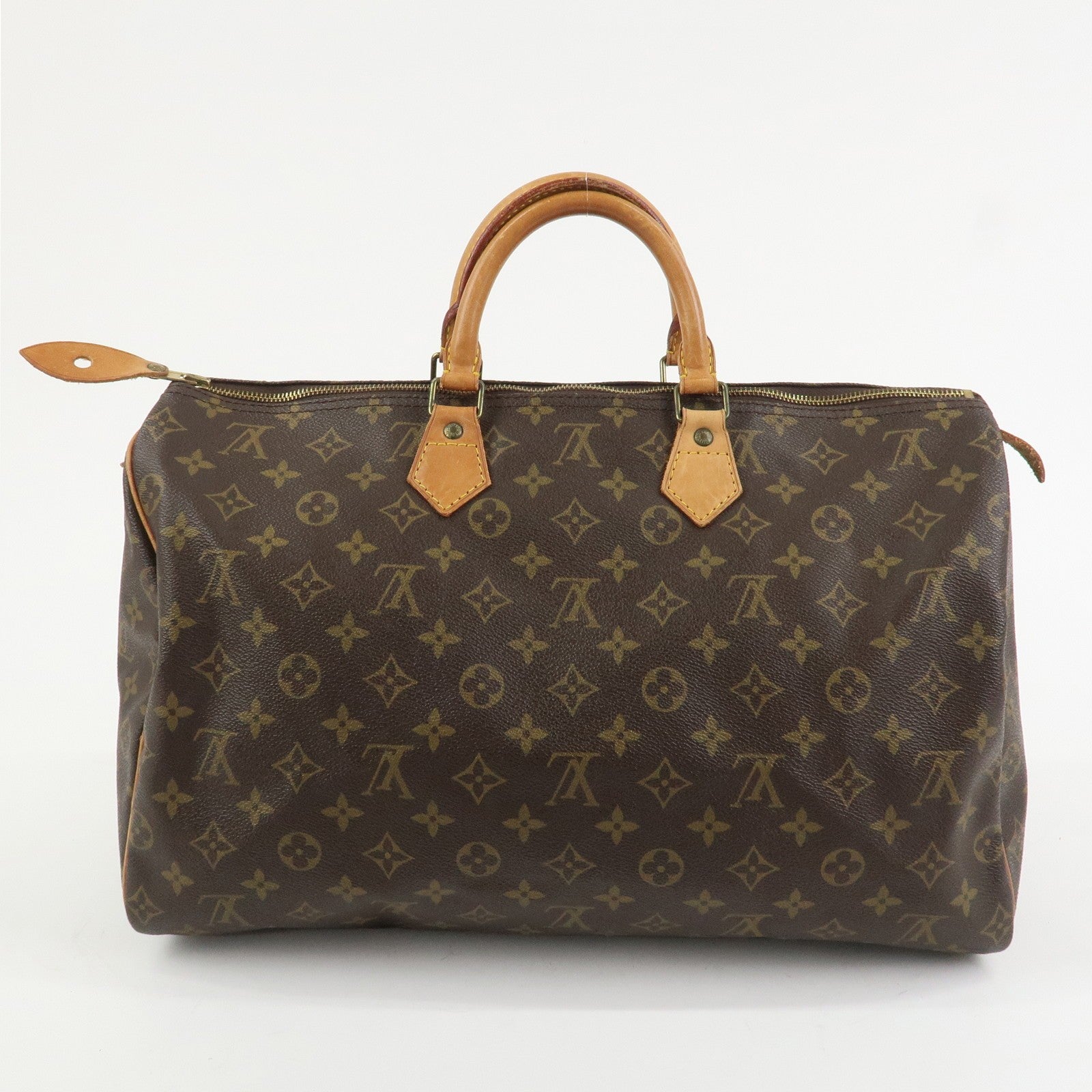 Louis Vuitton Monogram Speedy 40 Hand Bag - Brown, Monogram Canvas