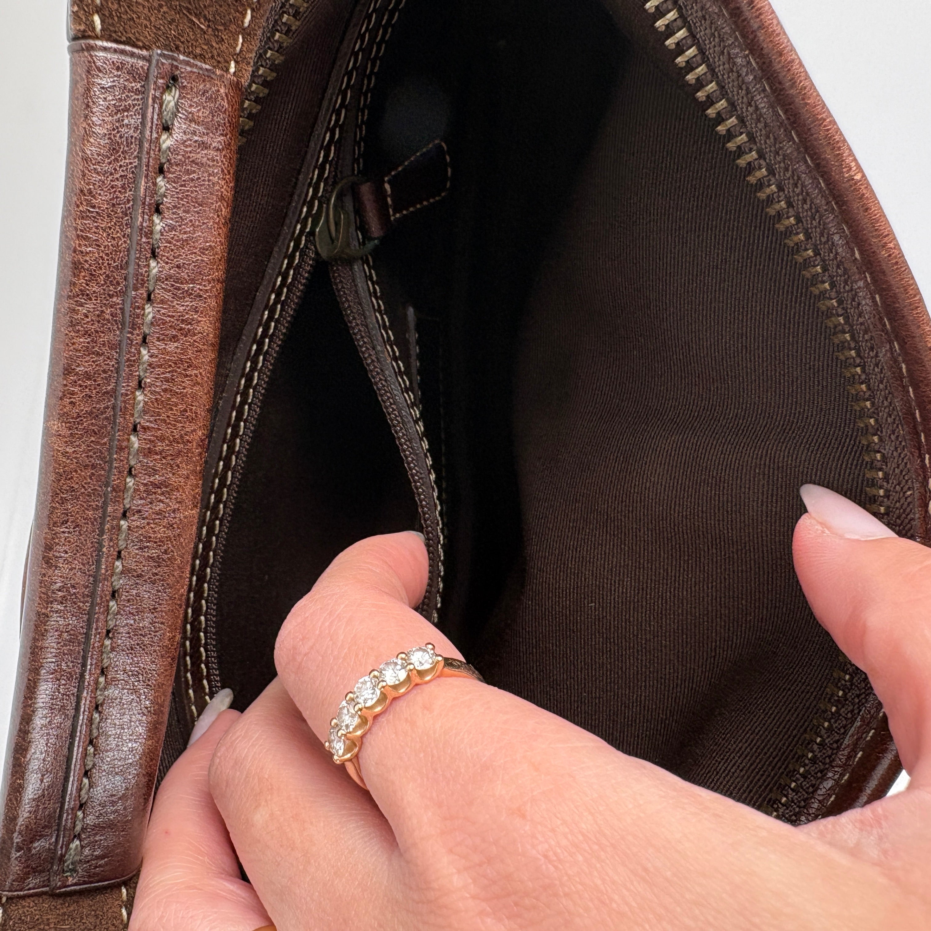 Coach Signature Suede Bag