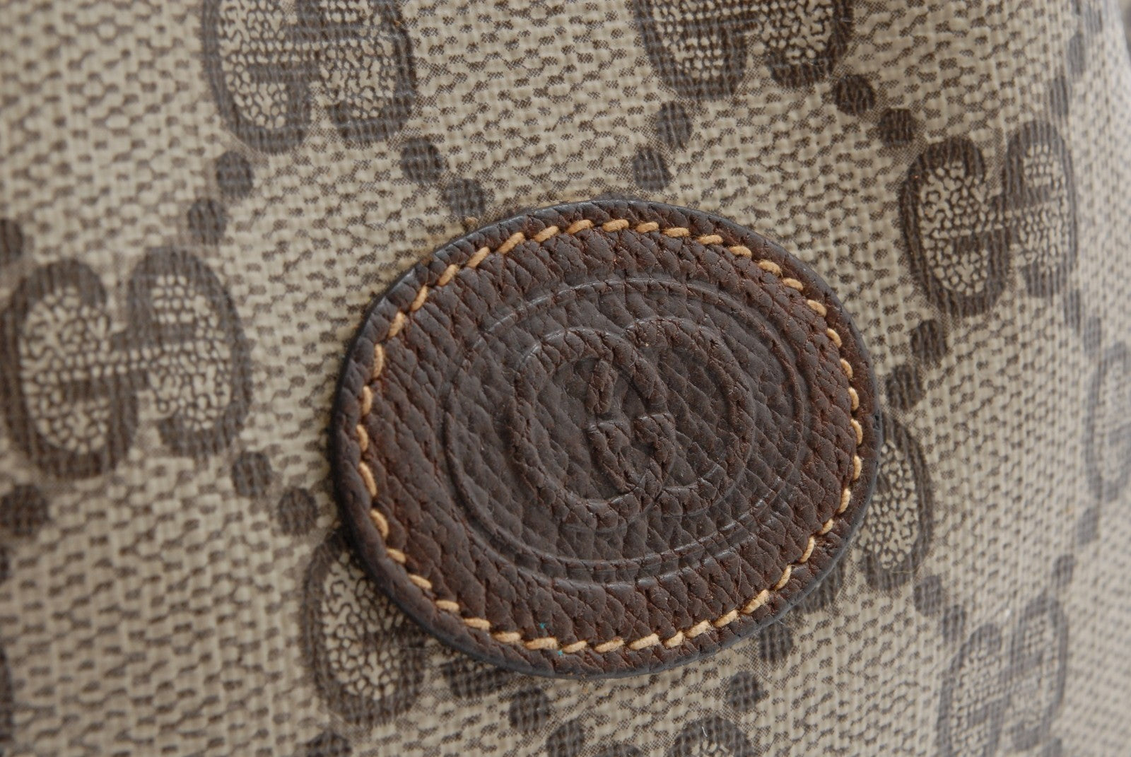 Gucci GG Supreme Drawstring Bag Shoulder Bag - Brown, PVC Leather