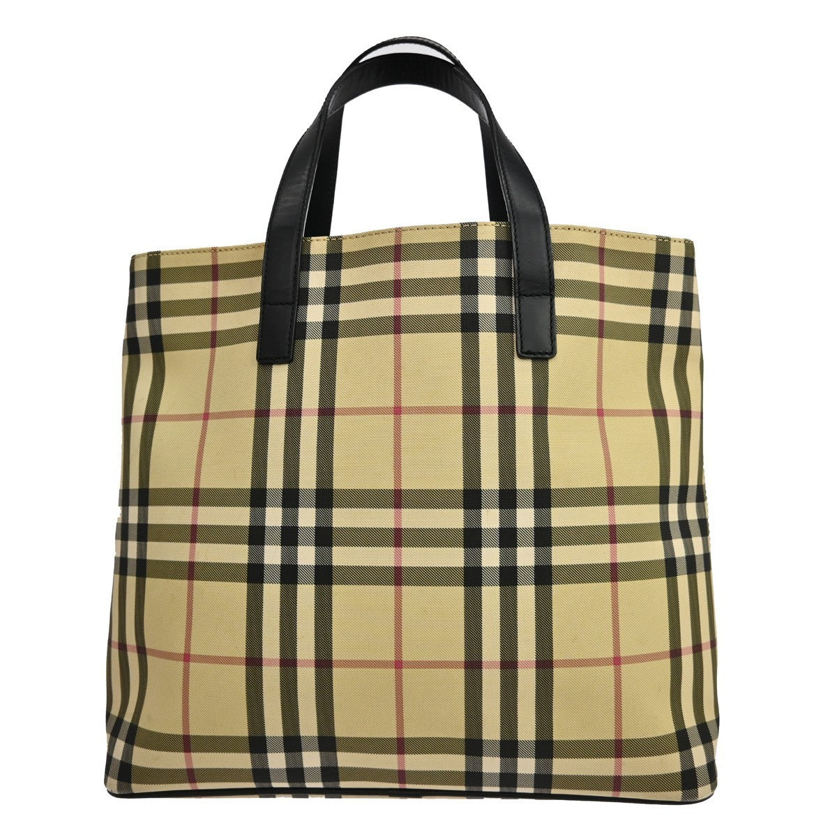 Burberry Tote Bag - Beige, Leather, PVC