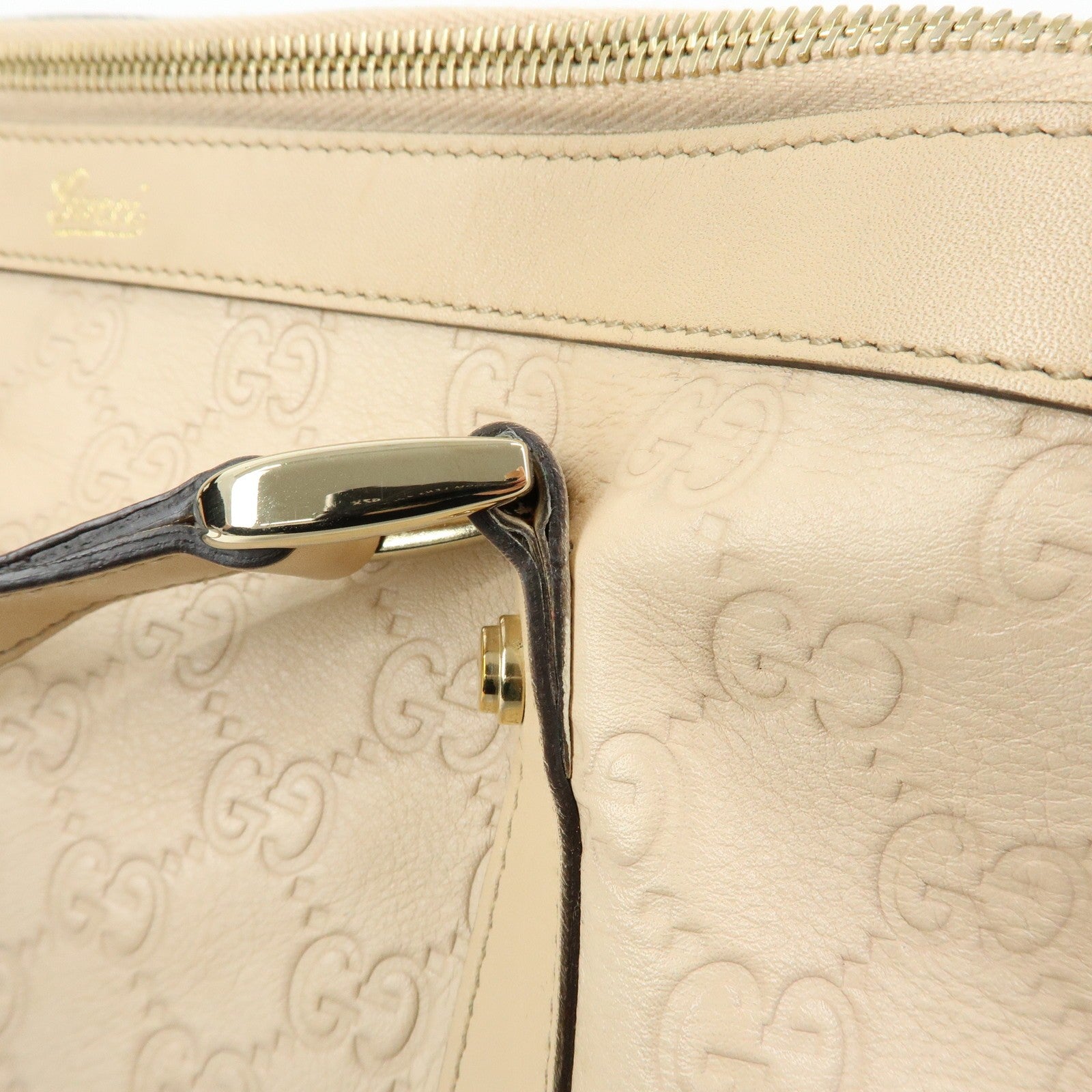 Gucci Abbey Tote Bag - Pink, Guccissima Leather