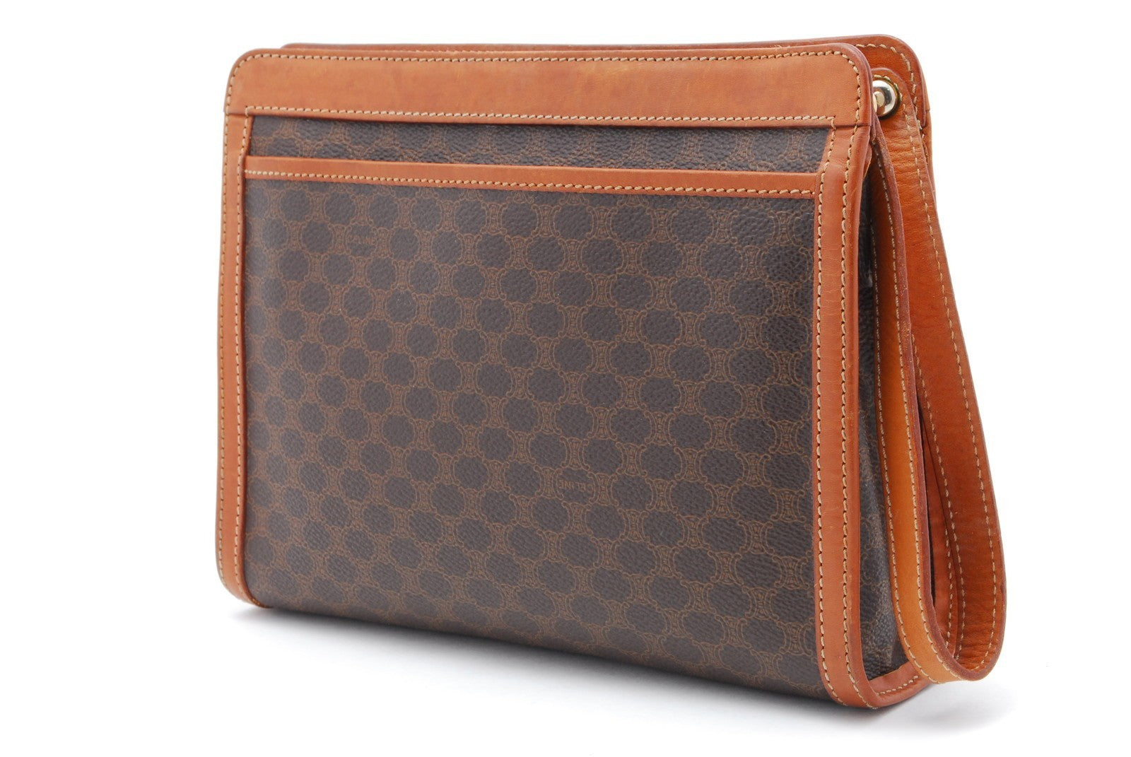 Celine Macadam Clutch Bag - Brown, PVC Leather