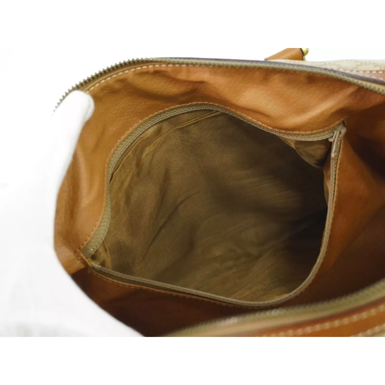 Macadam PVC Boston Handbag Beige