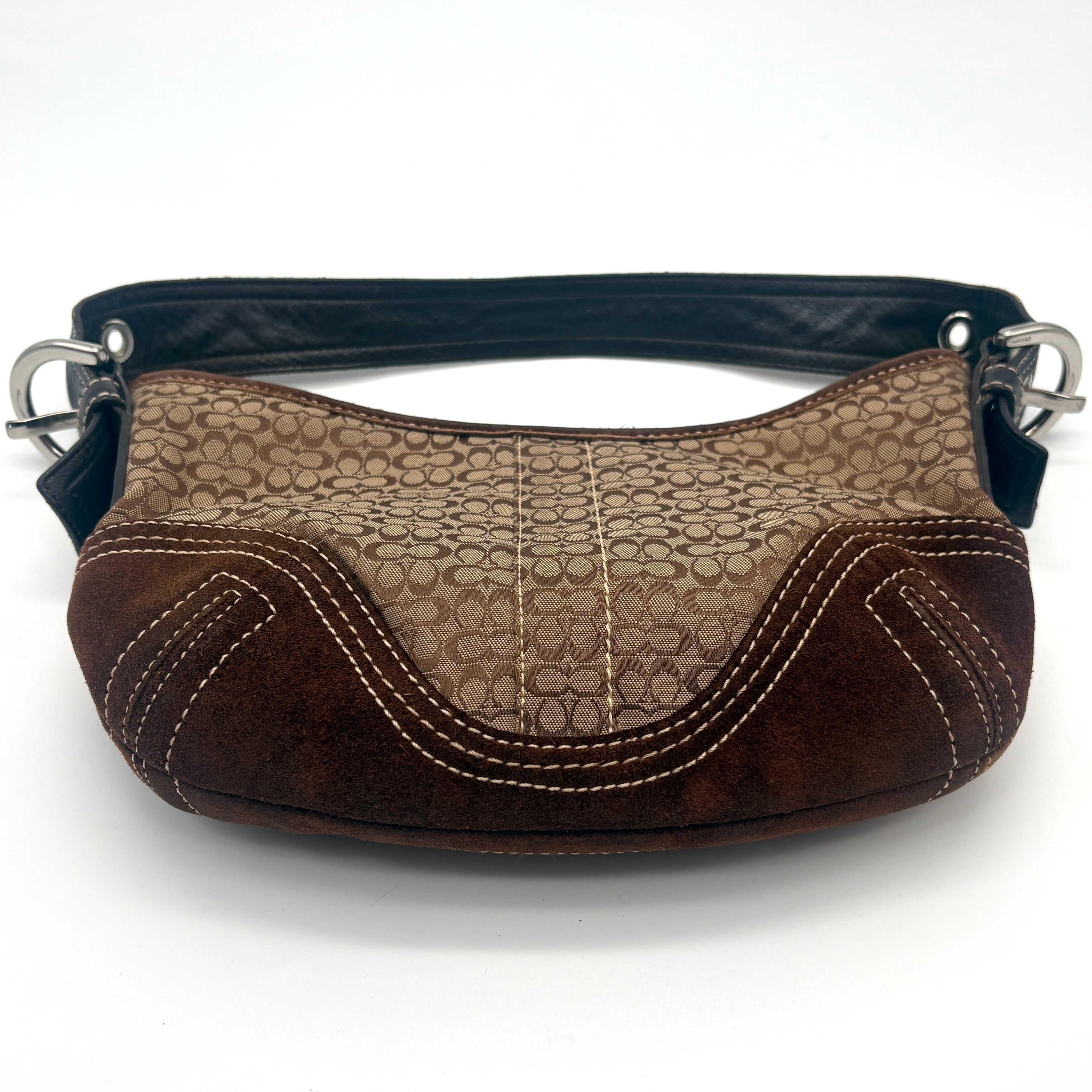 Coach Signature Suede Bag