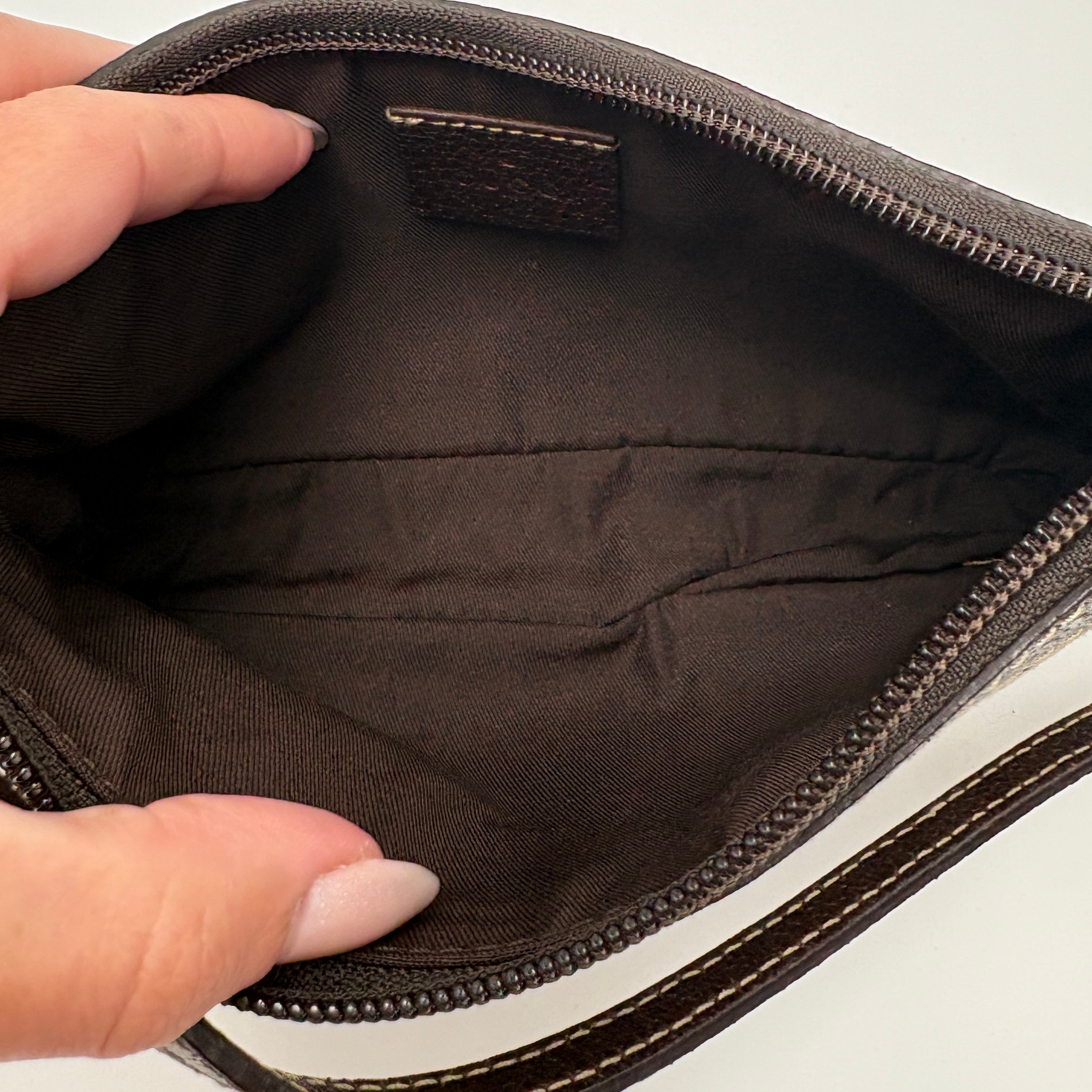 Gucci GG SHW Shoulder Bag Canvas Brown