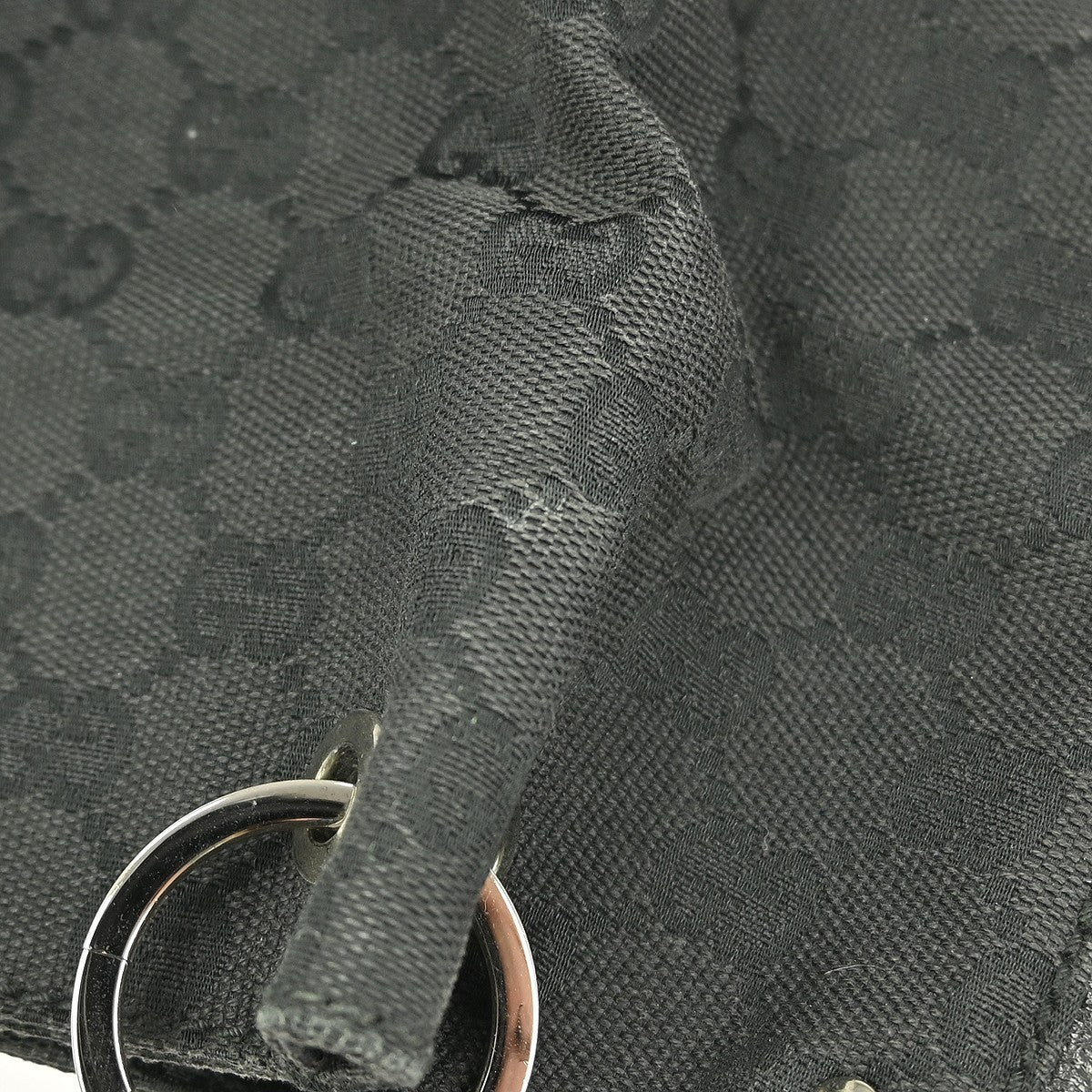 Gucci GG Handbag - Black, Canvas, Leather