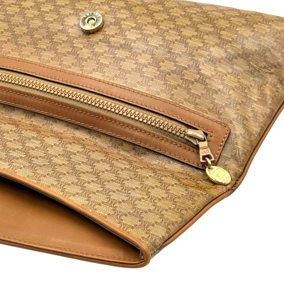 Celine Macadam Clutch Bag - Beige, PVC