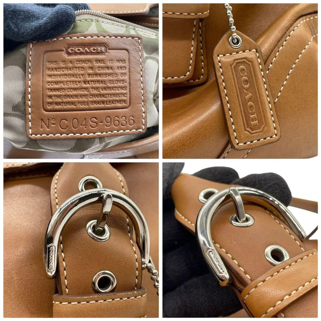 Coach 9636 Handbag - Brown, Leather
