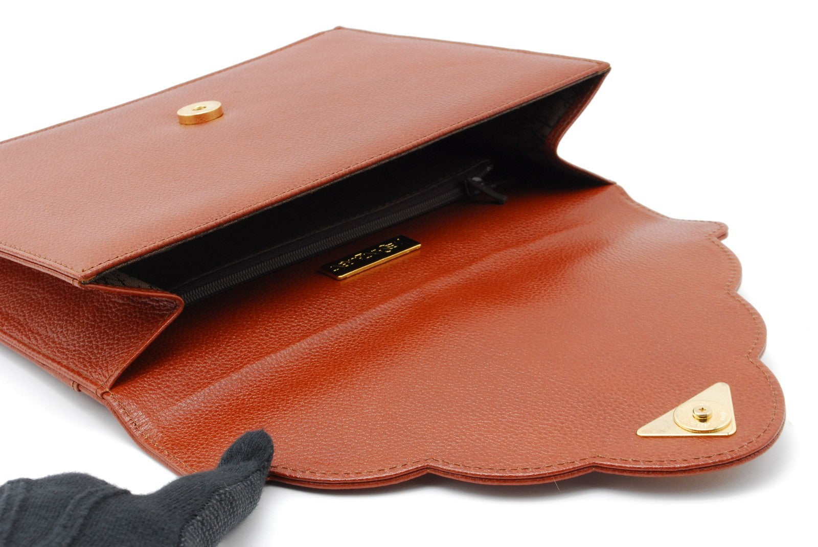 Saint Laurent Vintage Clutch - Brown, Leather