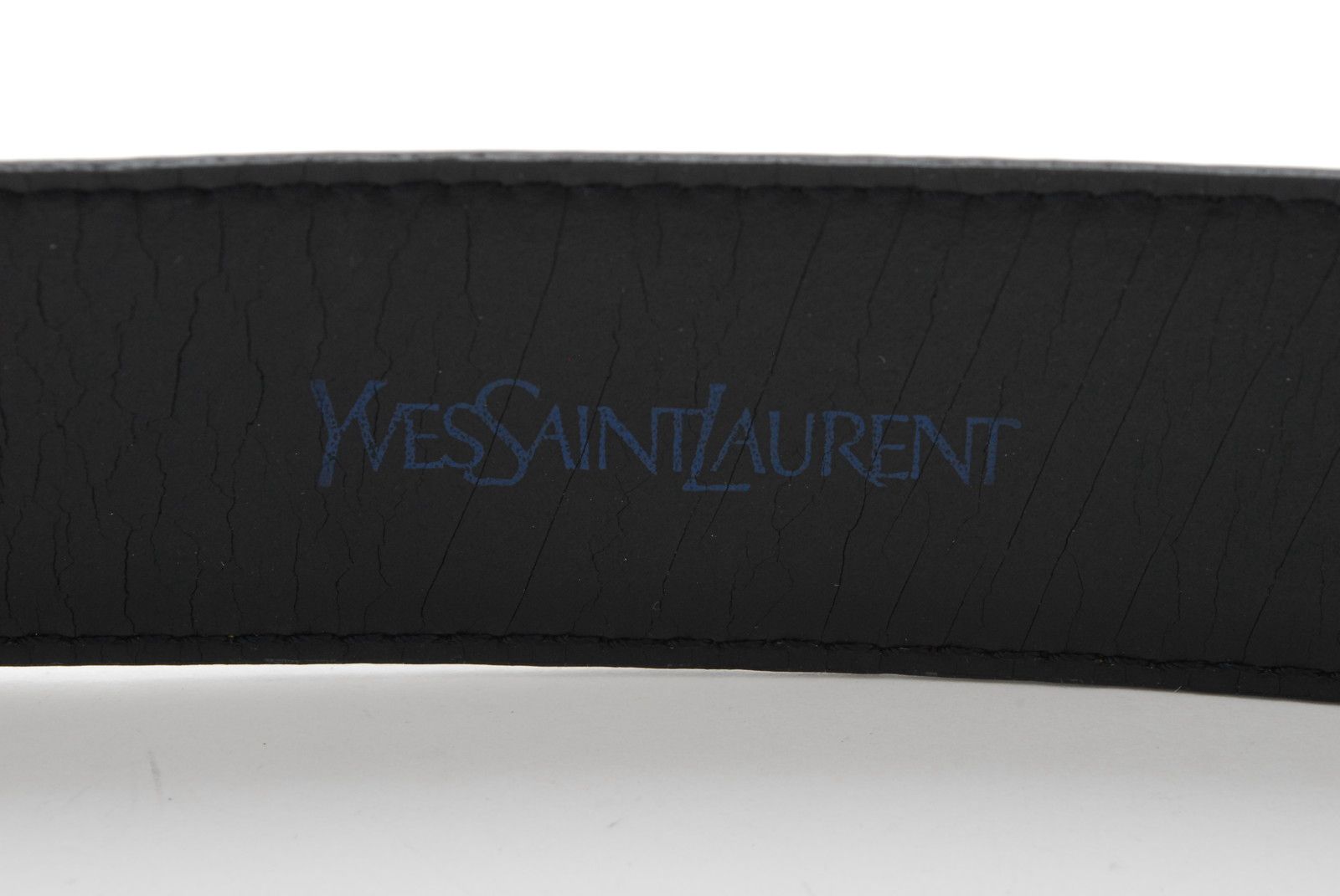 Saint Laurent Black Leather Belt