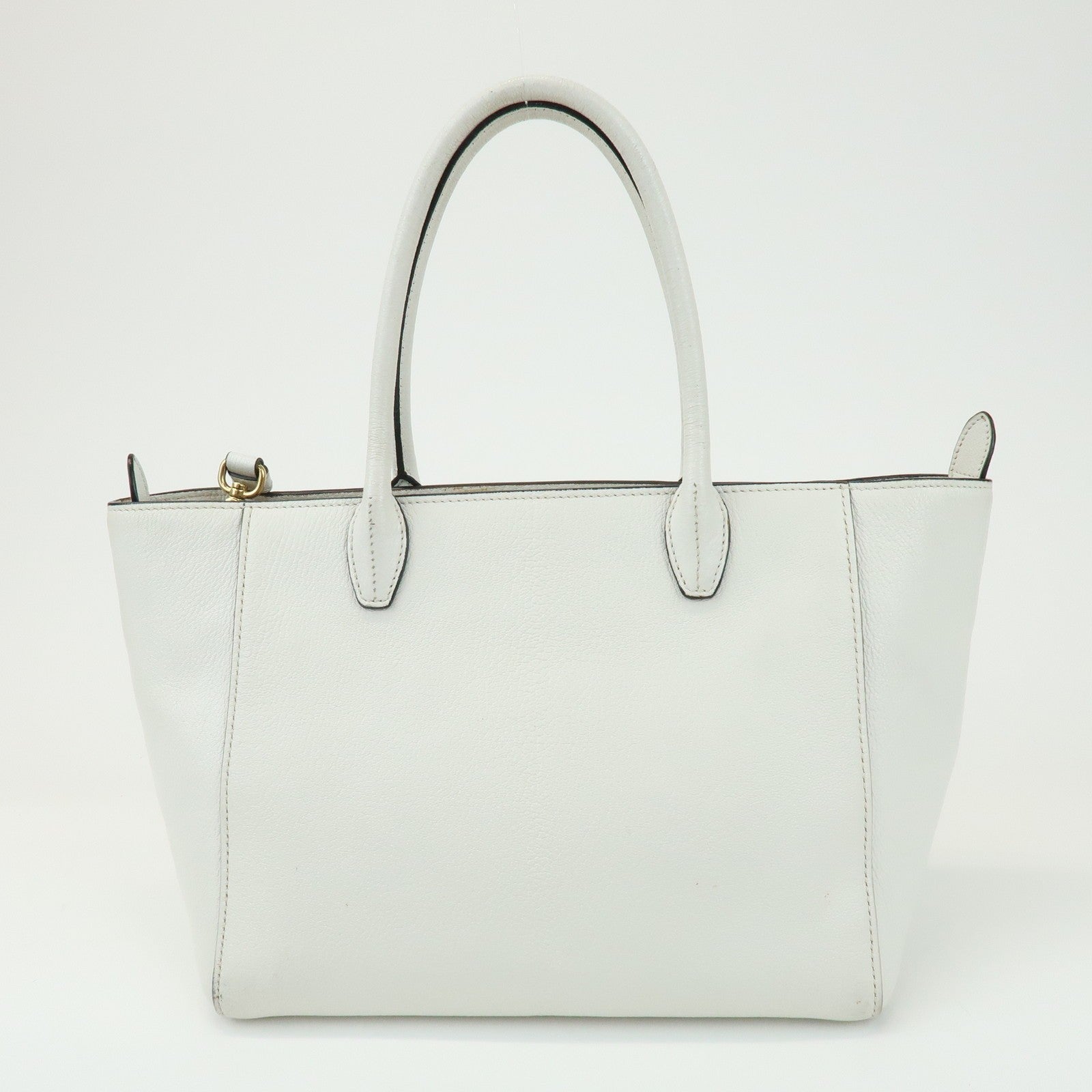 Miu Miu Madras 2Way Hand Bag - White, Leather