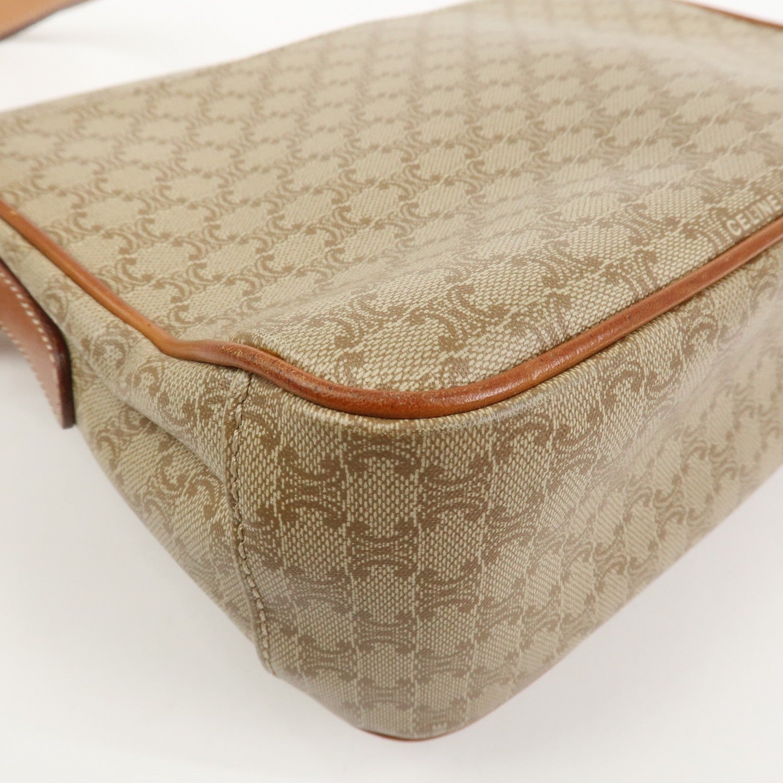 Celine Macadam Shoulder Bag - Beige, PVC Leather