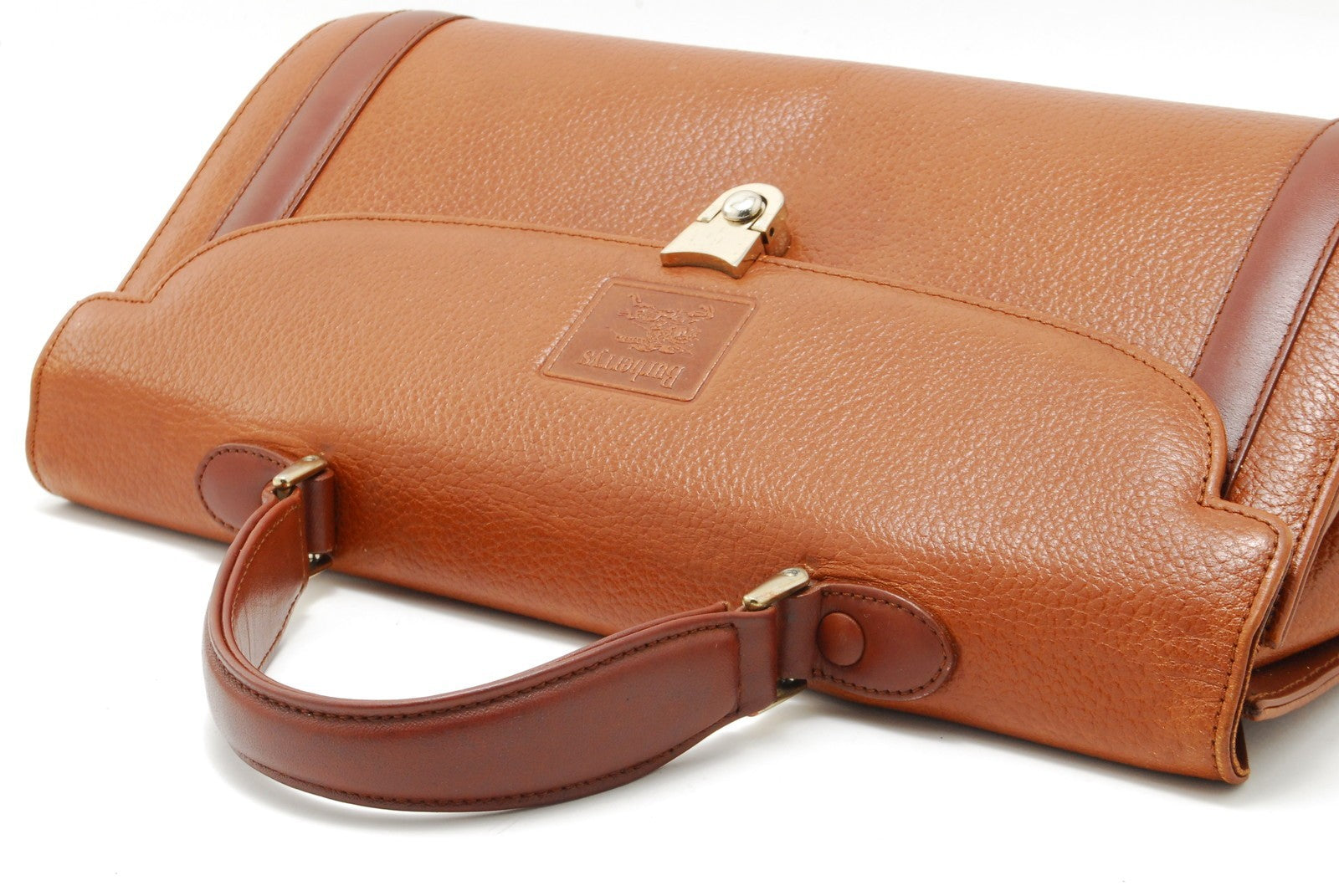 Burberry Nova Check Hand Tote Bag - Brown, Leather