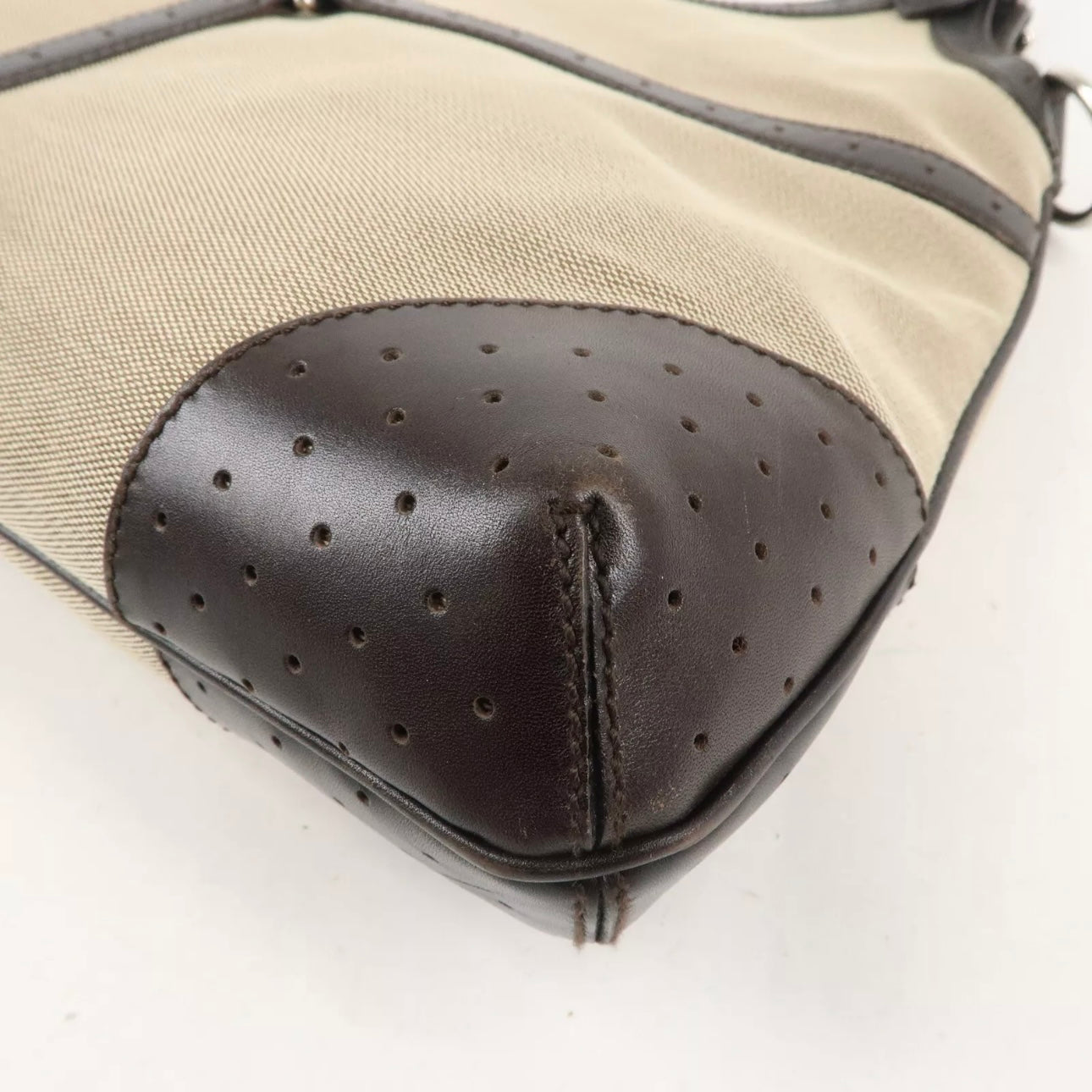 Sherry Interlocking G Canvas Leather