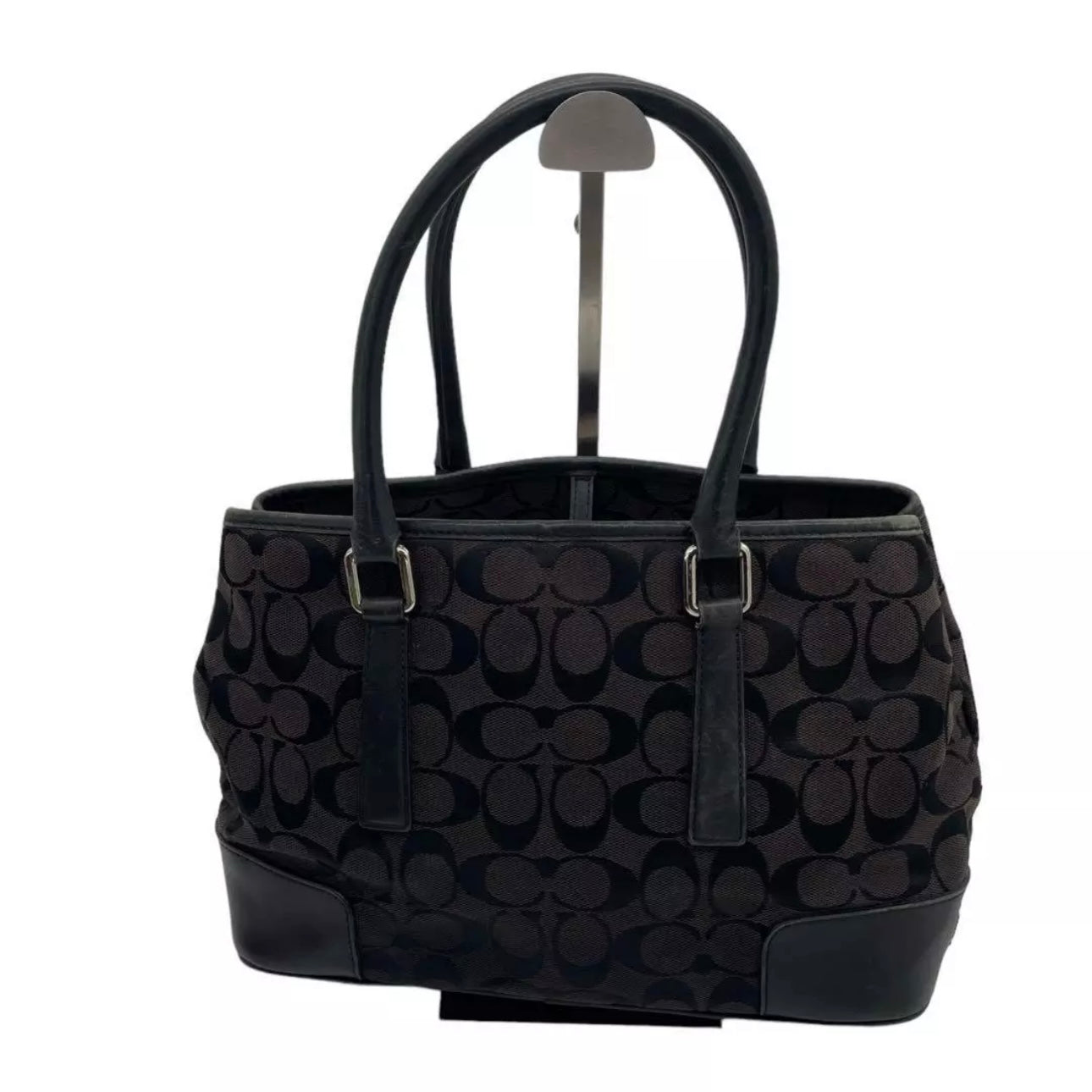 Tote bag Signature Canvas Black Canvas Leather