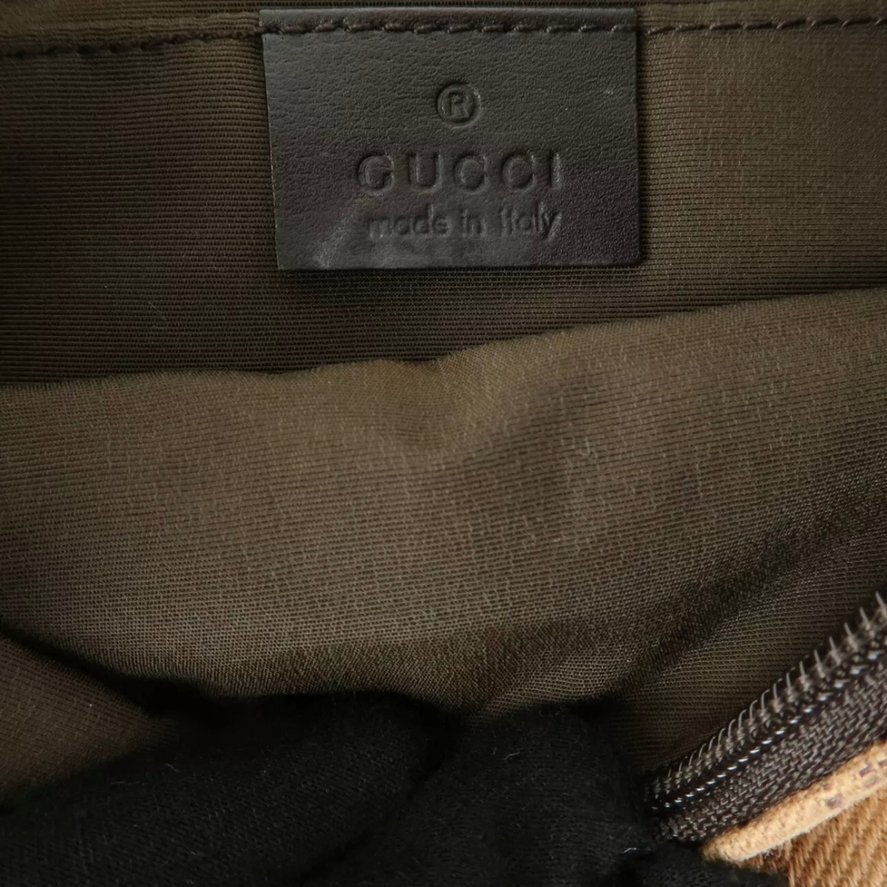 GG Denim Leather Shoulder Bag